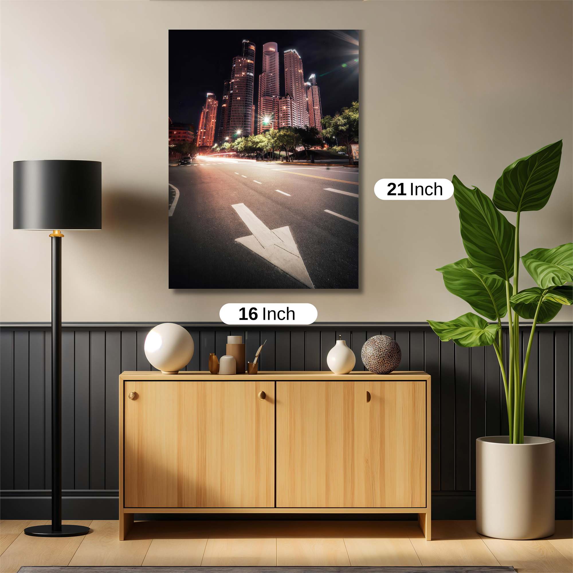 Cityscape Serenity Safe Wall Magnetic / M