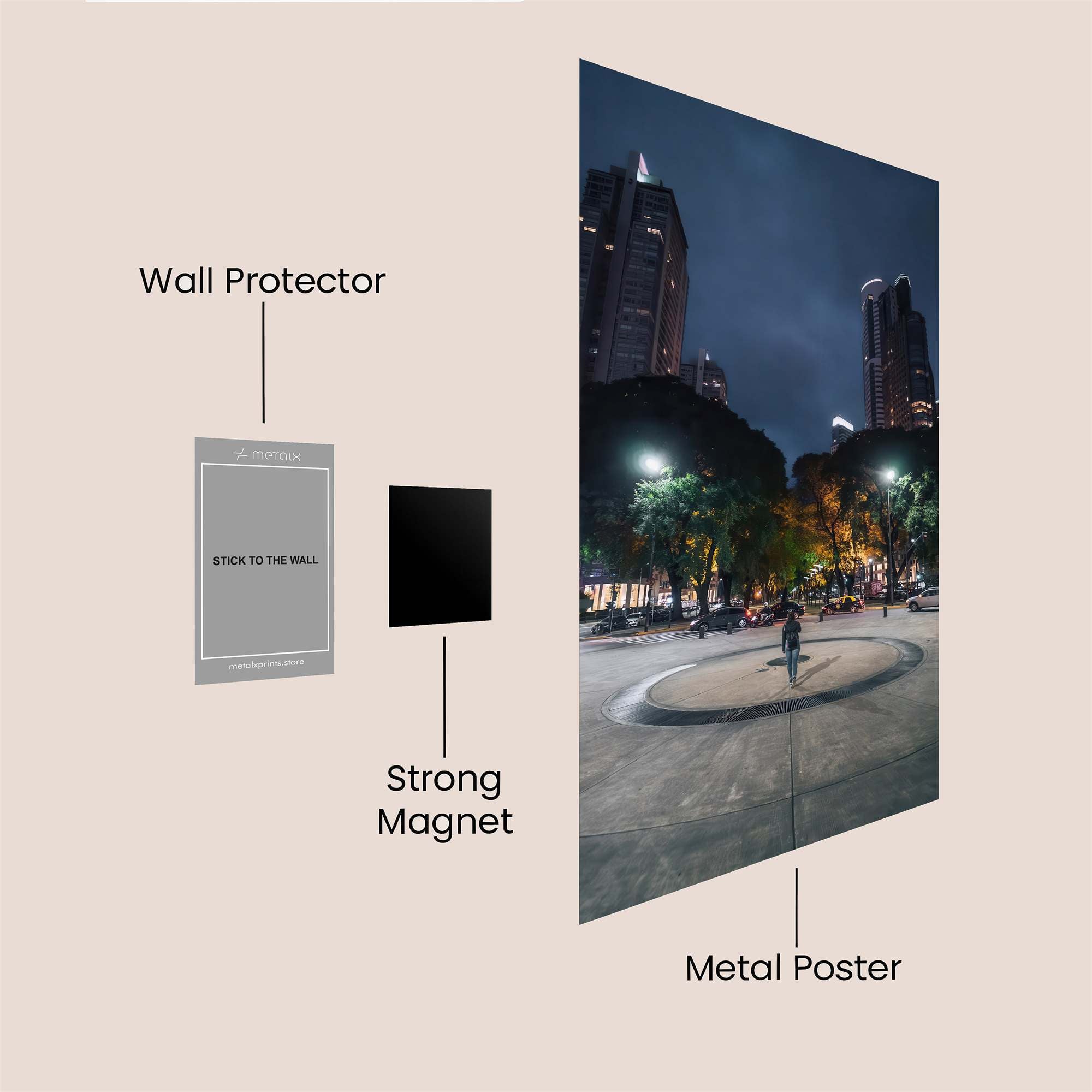 City Serenity Safe Wall Magnetic / M