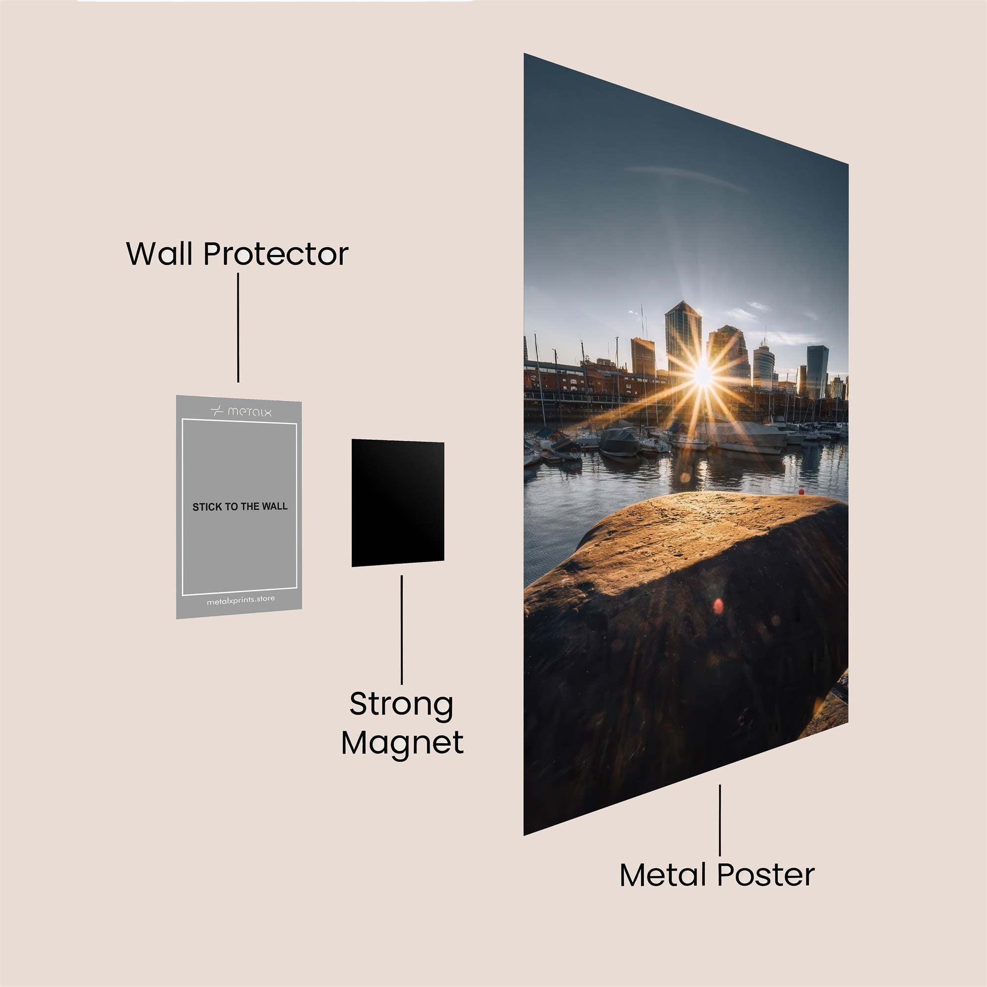 Sunrise Serenity Safe Wall Magnetic / M