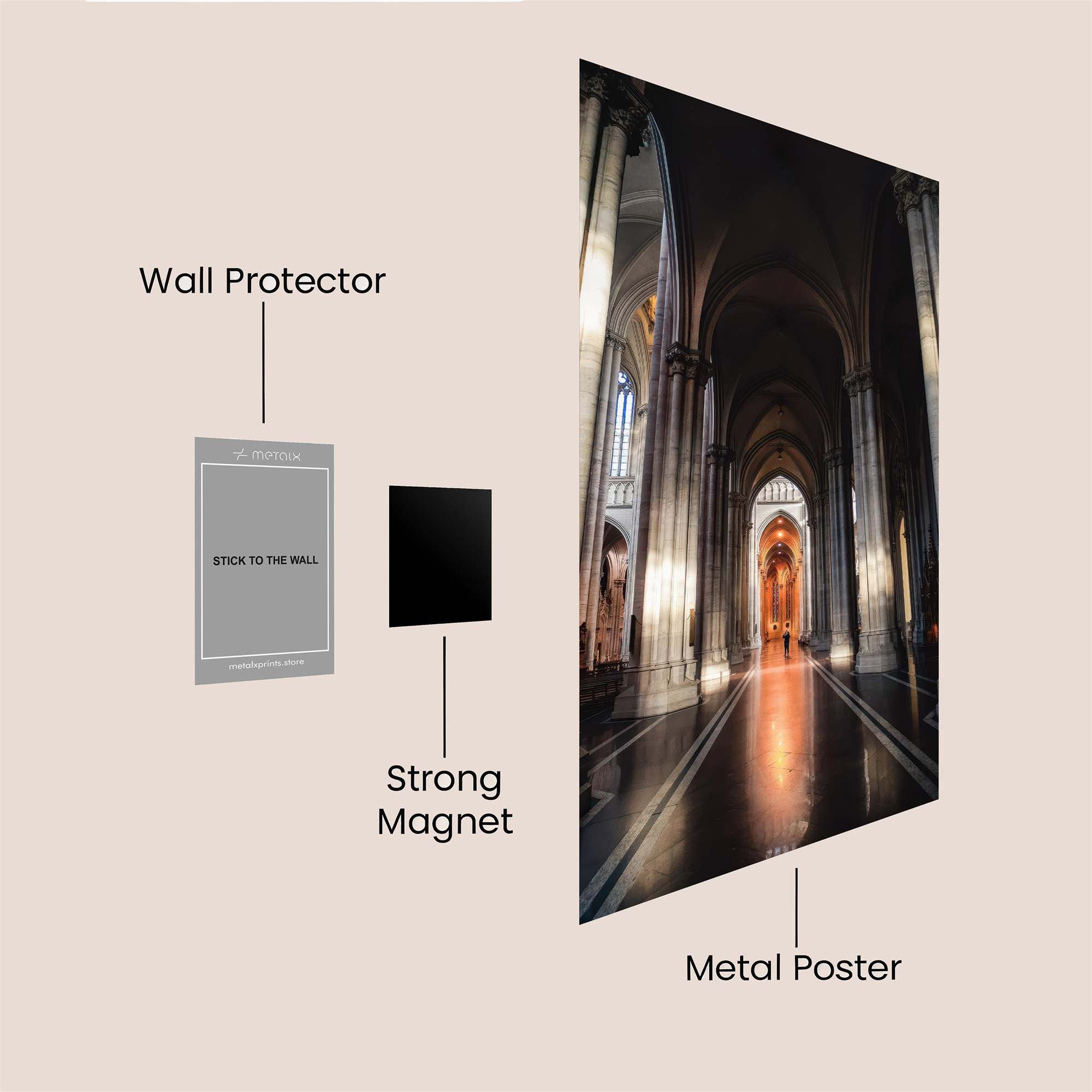 Cathedral Radiance Safe Wall Magnetic / M