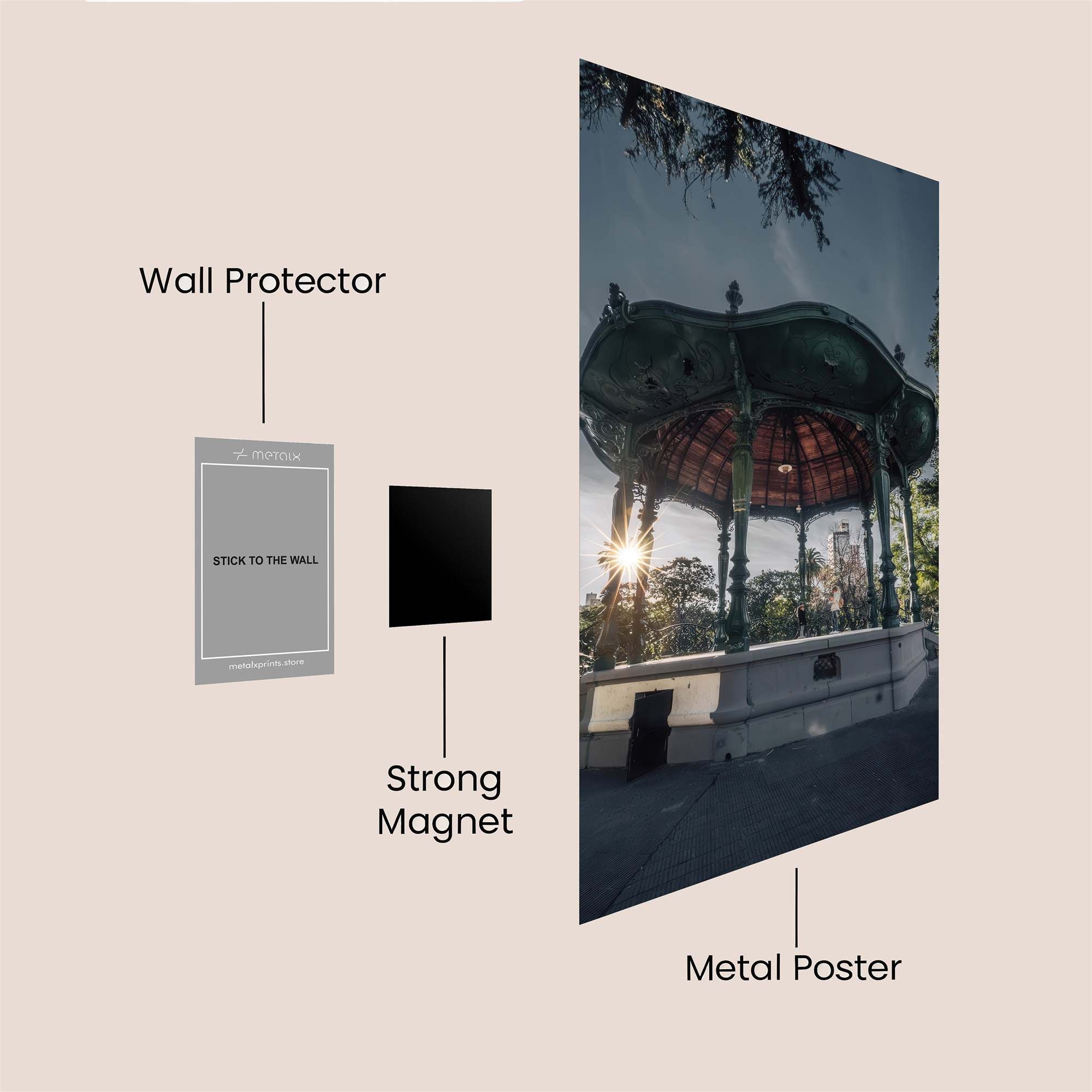 Gazebo Serenity Safe Wall Magnetic / M