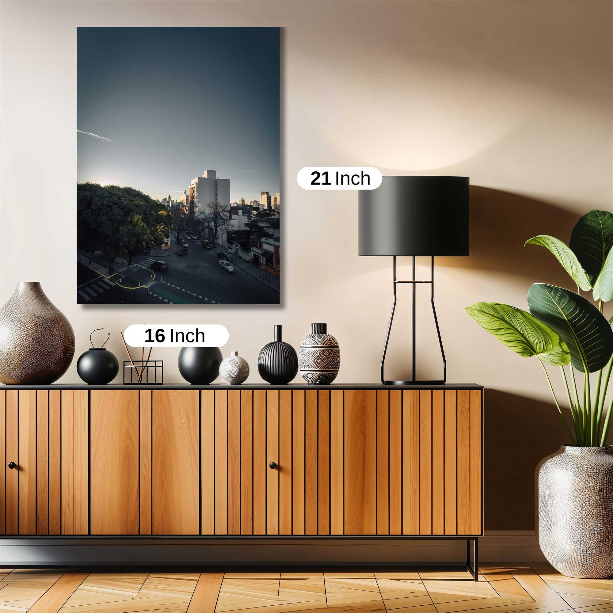 Cityscape Serenity Safe Wall Magnetic / M