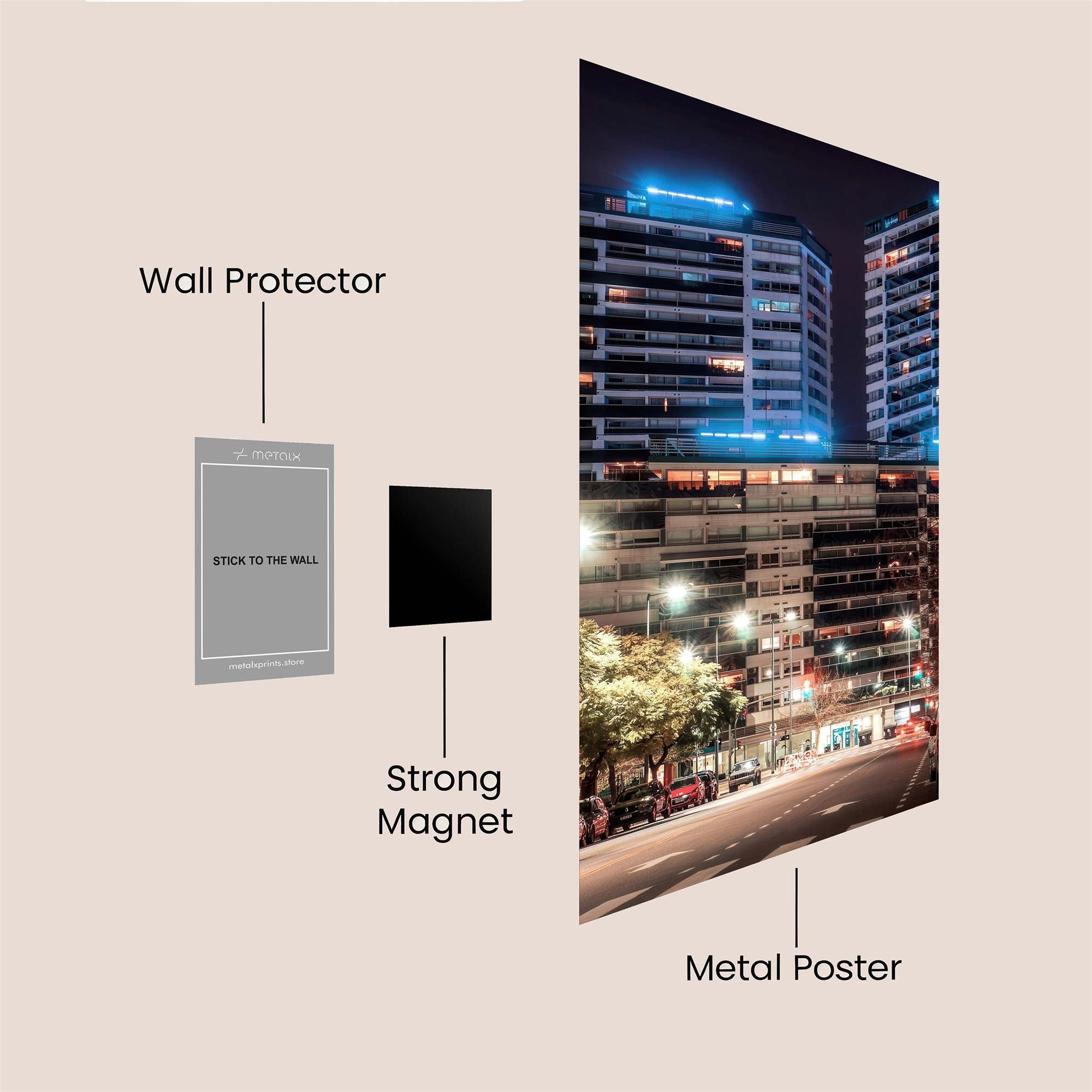 Skyline Serenity Safe Wall Magnetic / M