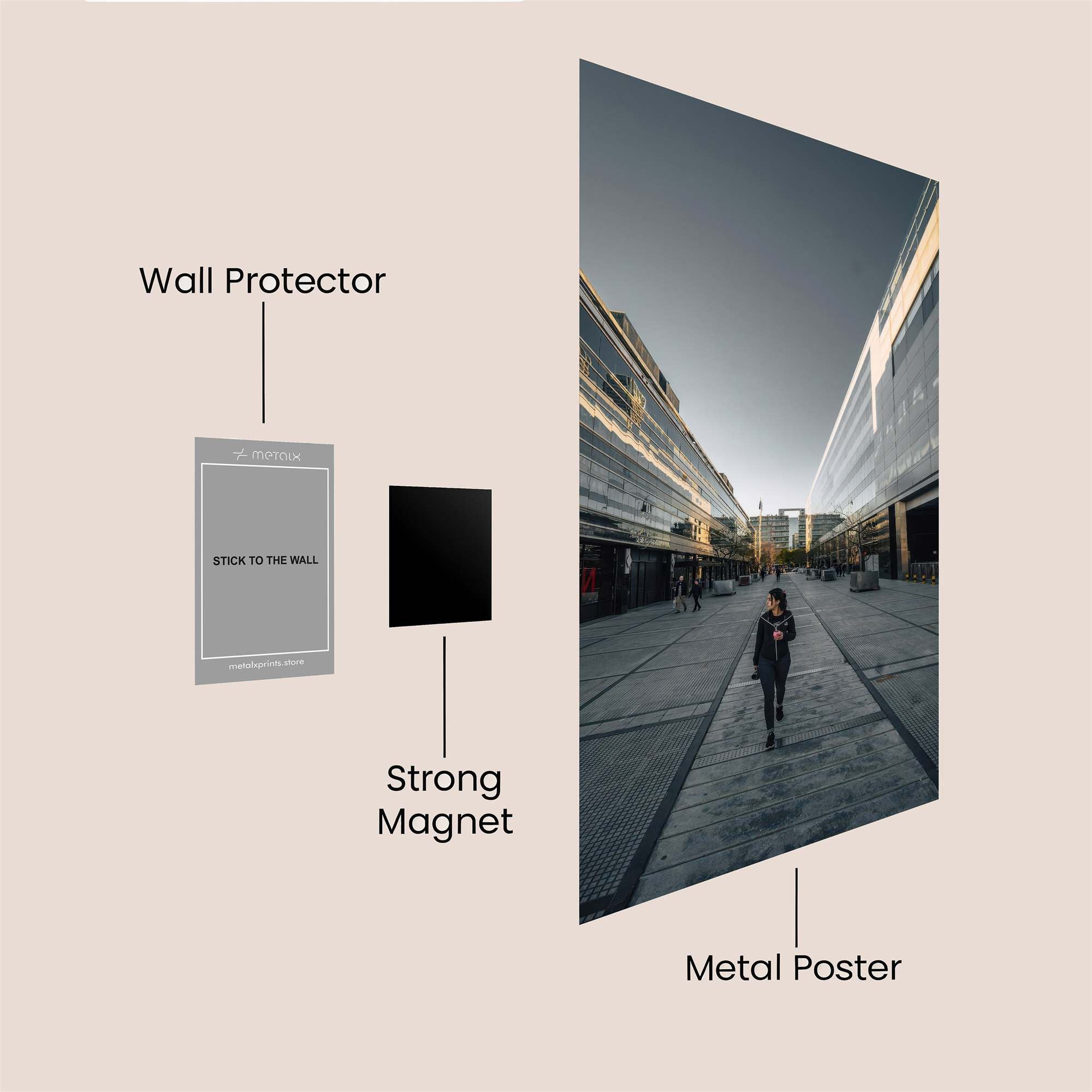 Urban Solitude Safe Wall Magnetic / M