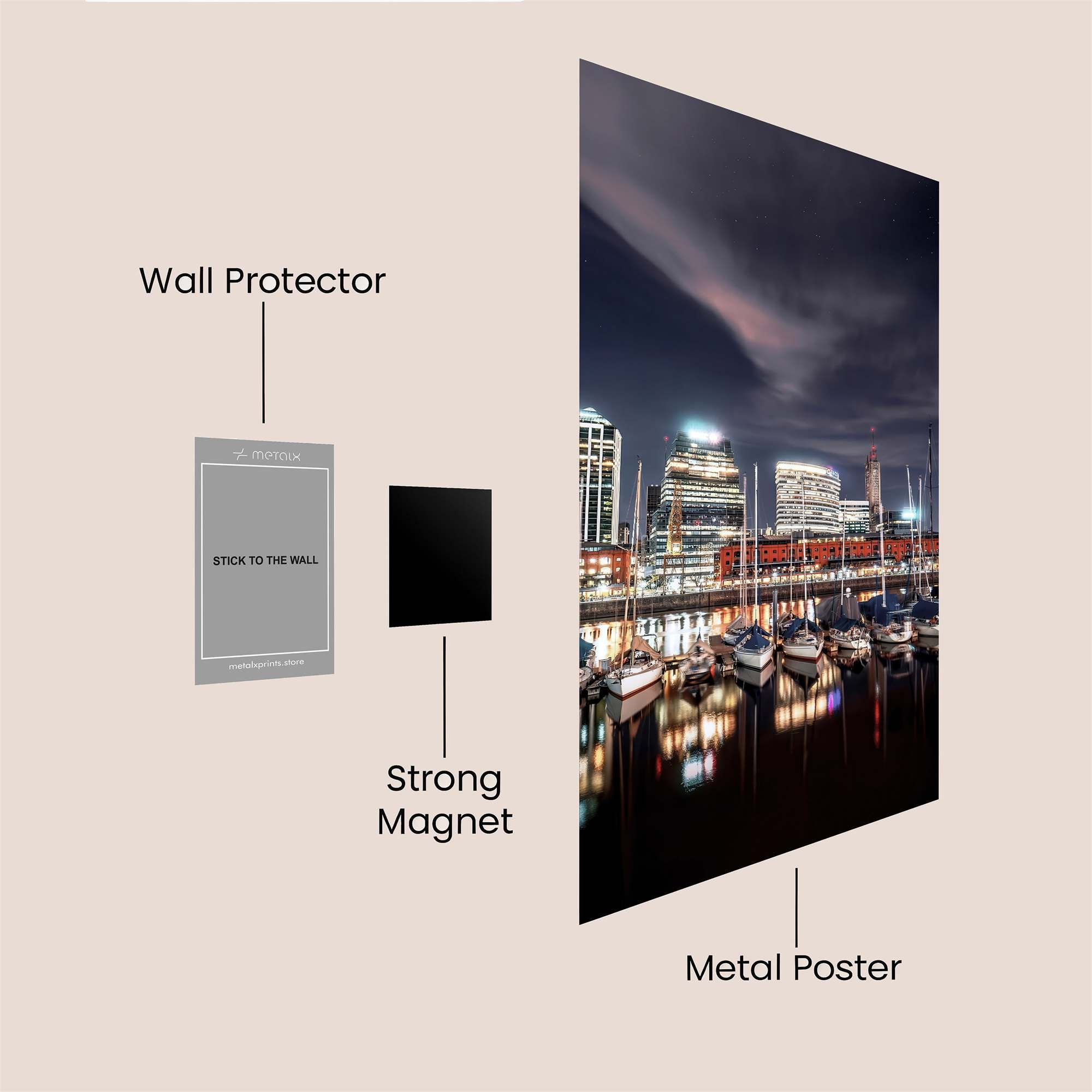 Boston Twilight Safe Wall Magnetic / M