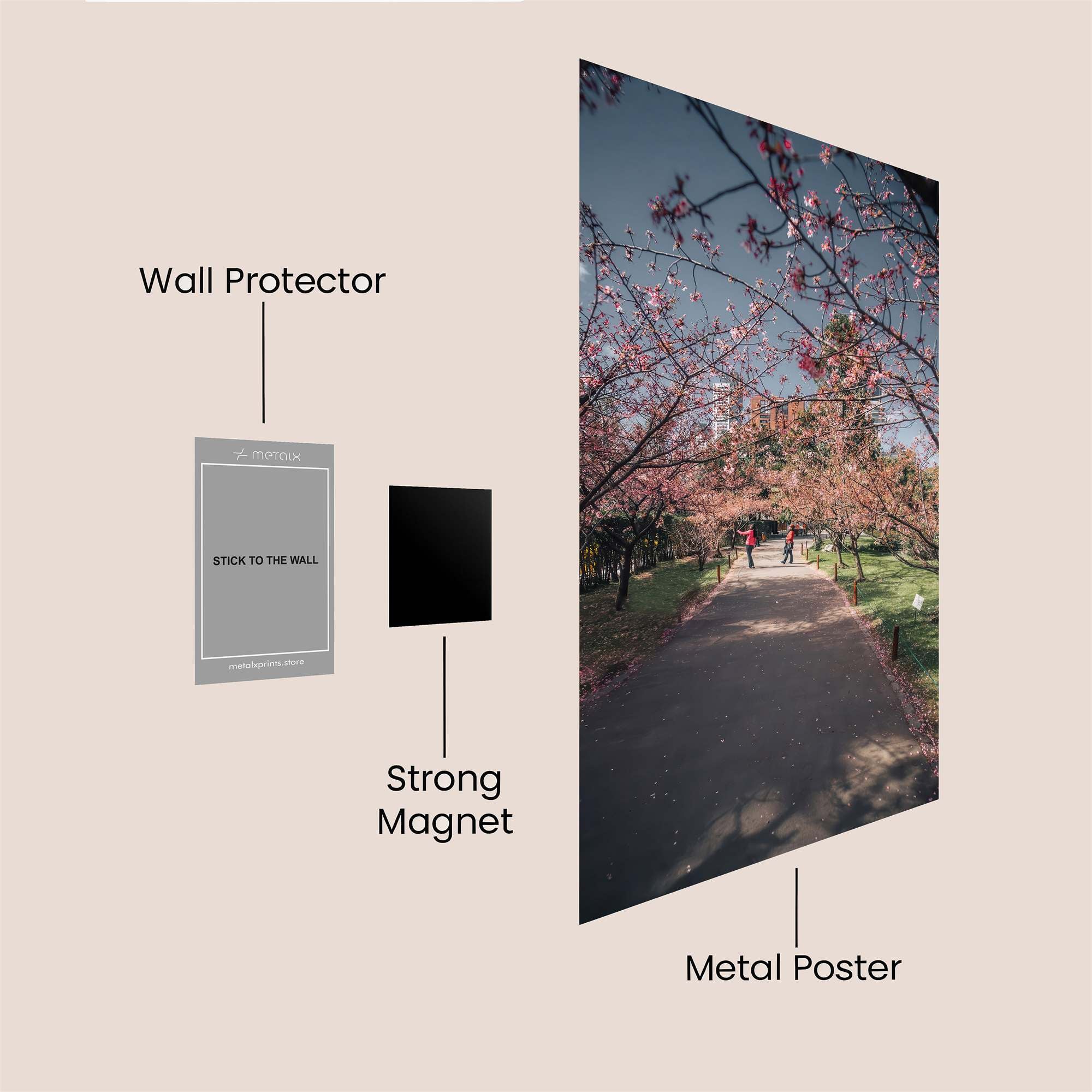 Blossom Serenity Safe Wall Magnetic / M