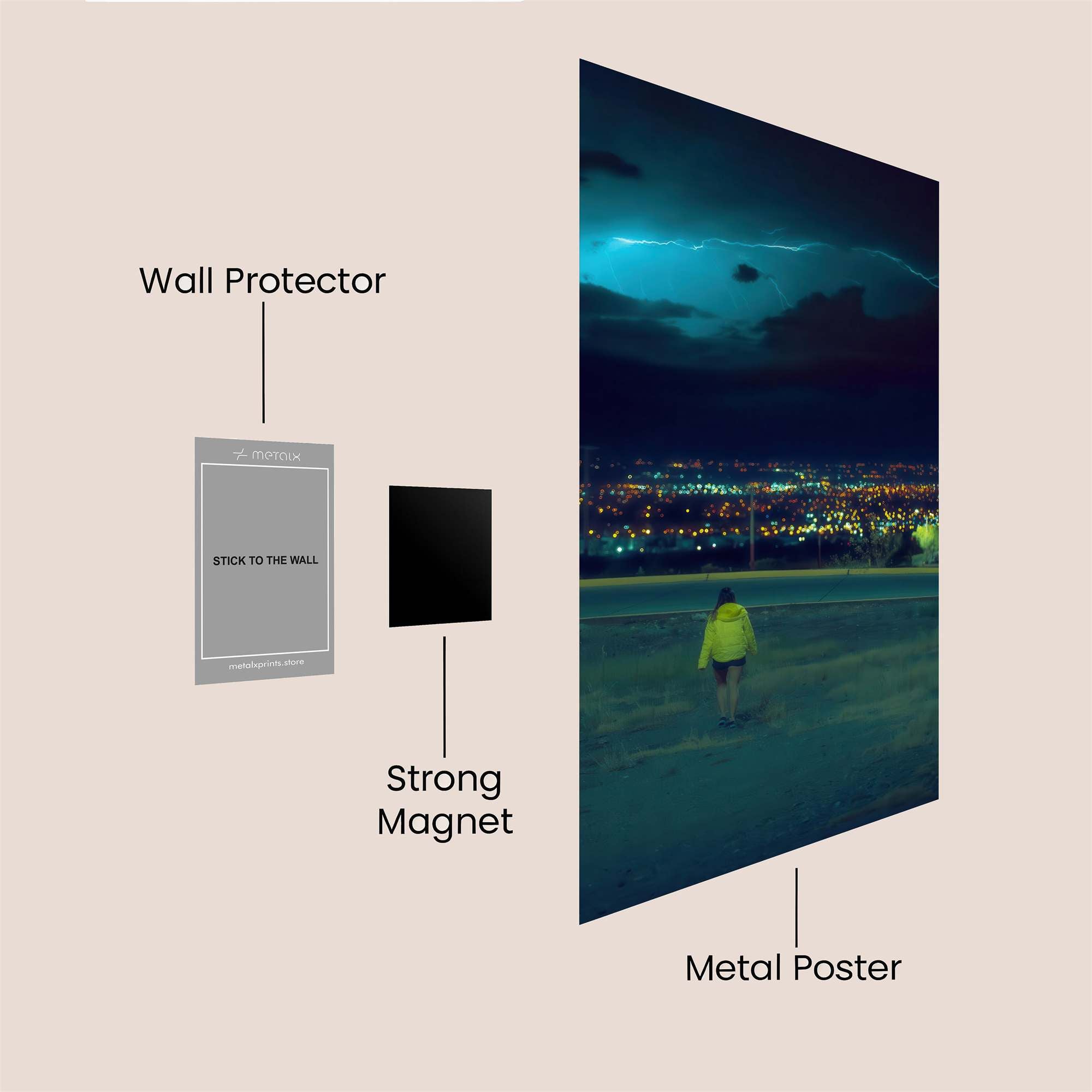 Stormy Solitude Safe Wall Magnetic / M