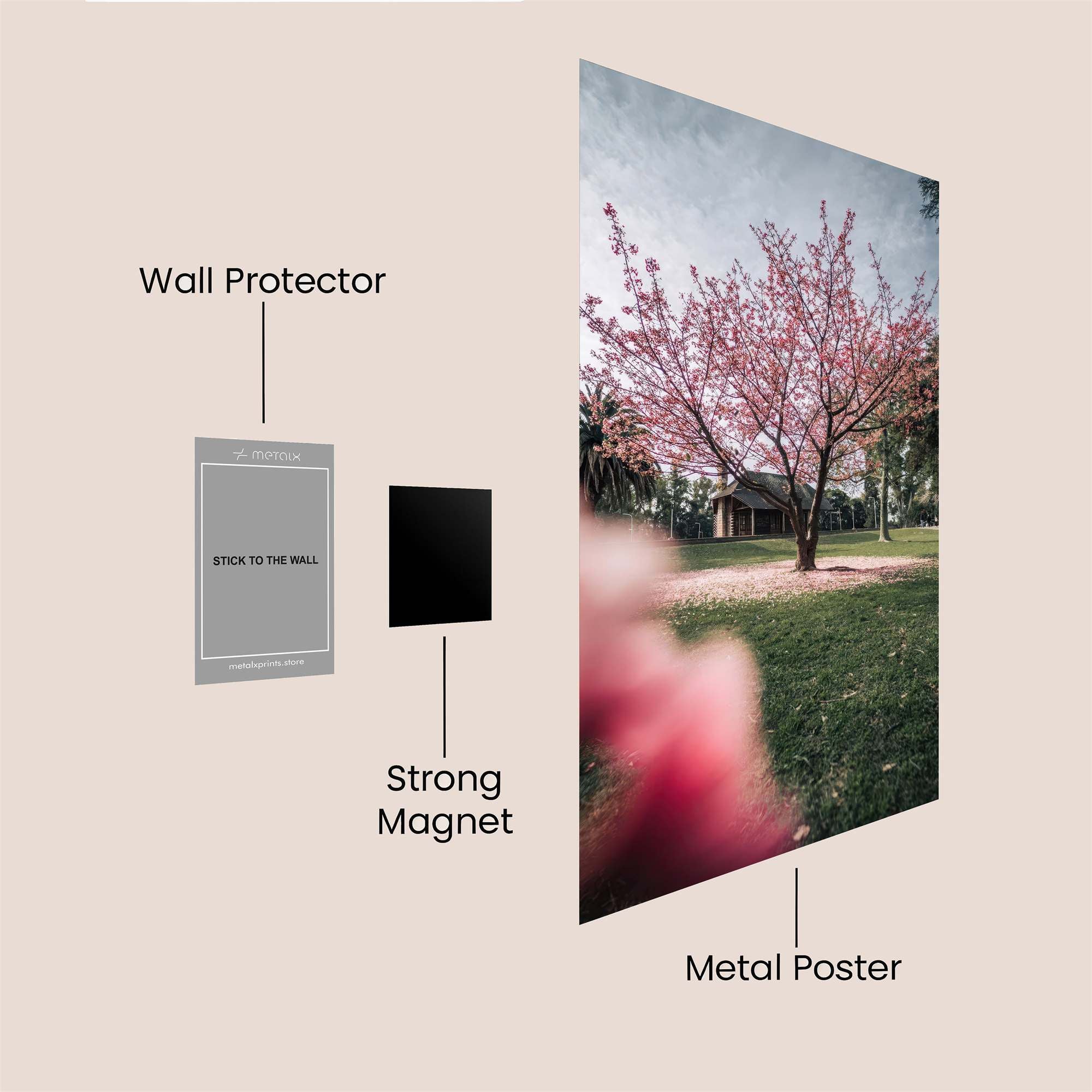 Cherry Bliss Safe Wall Magnetic / M