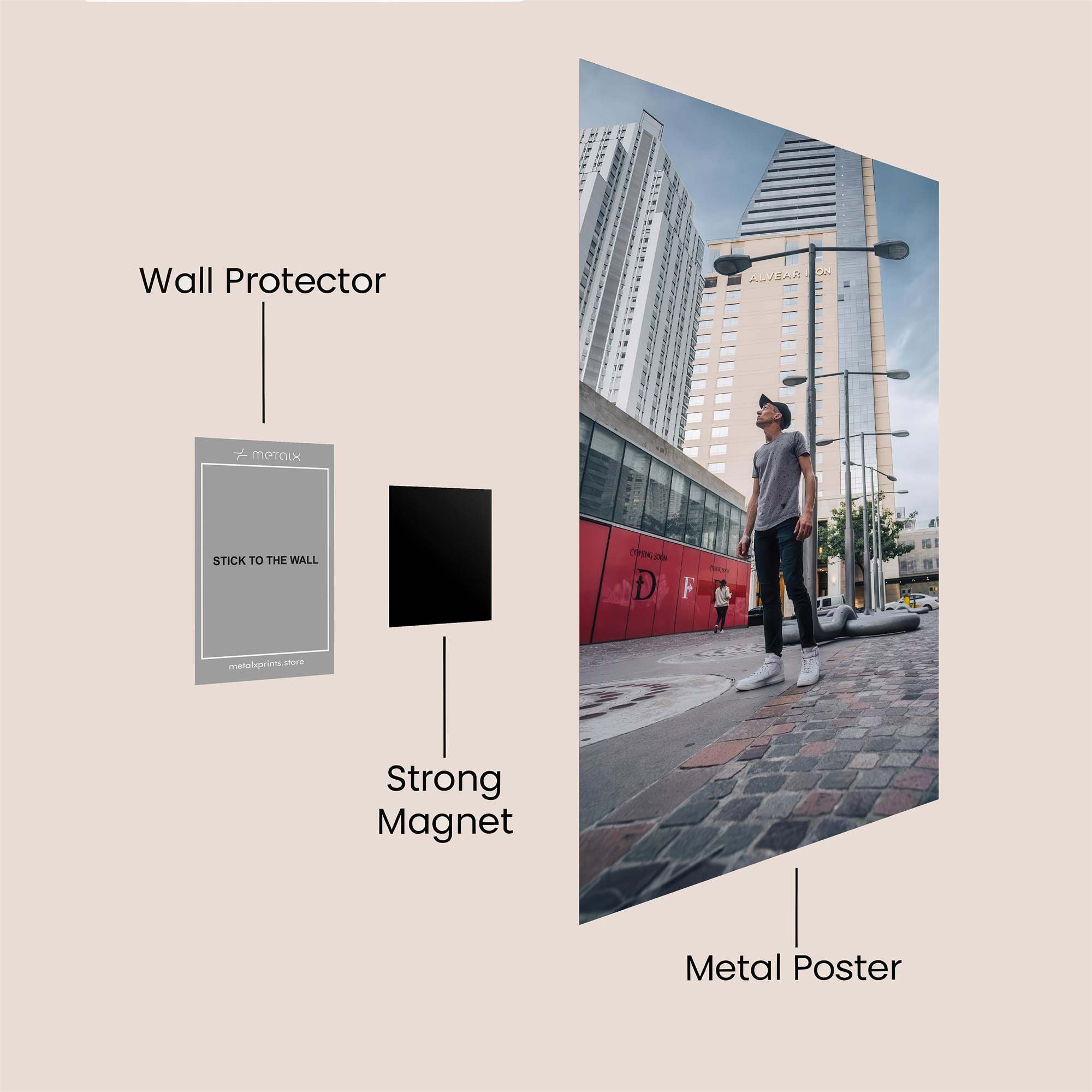 Urban Serenity Safe Wall Magnetic / M
