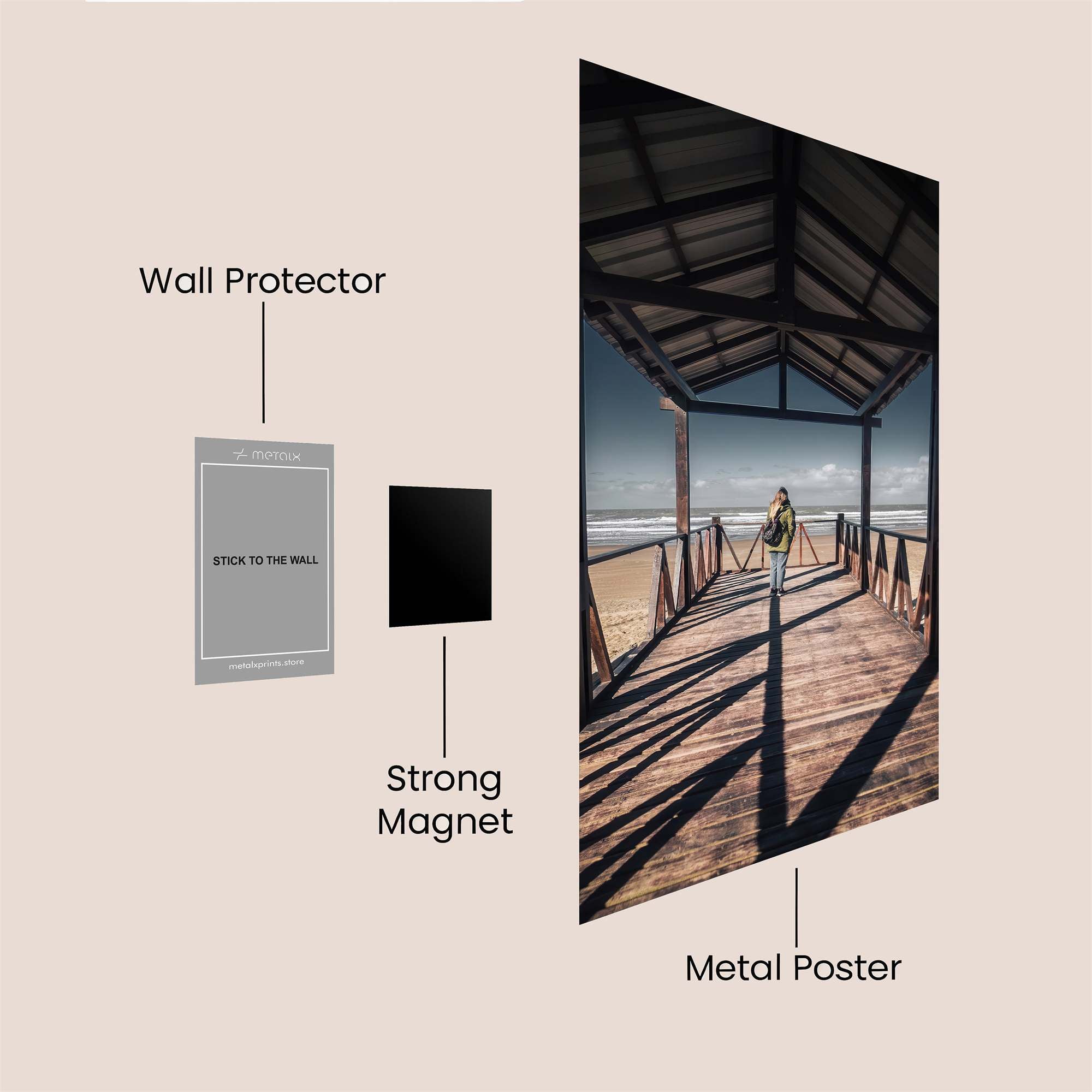 Beach Serenity Safe Wall Magnetic / M