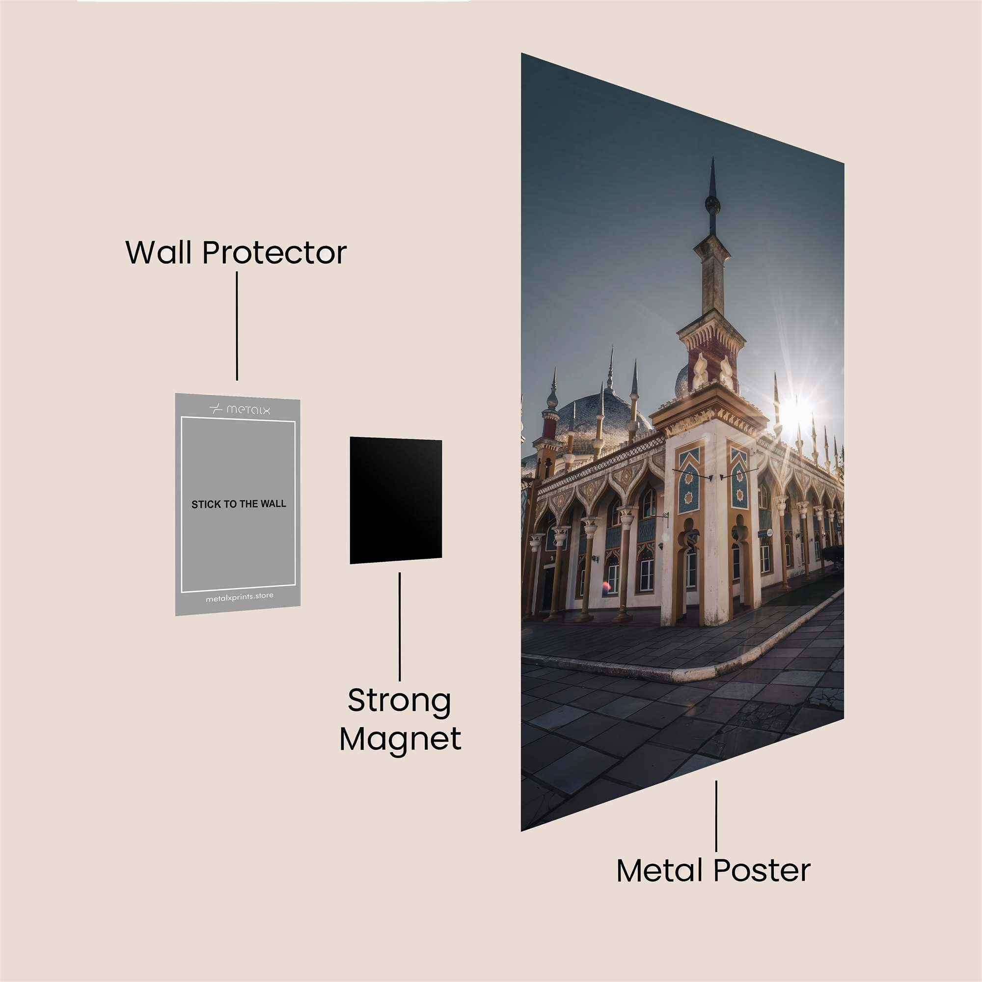 Mosque Radiance Safe Wall Magnetic / M