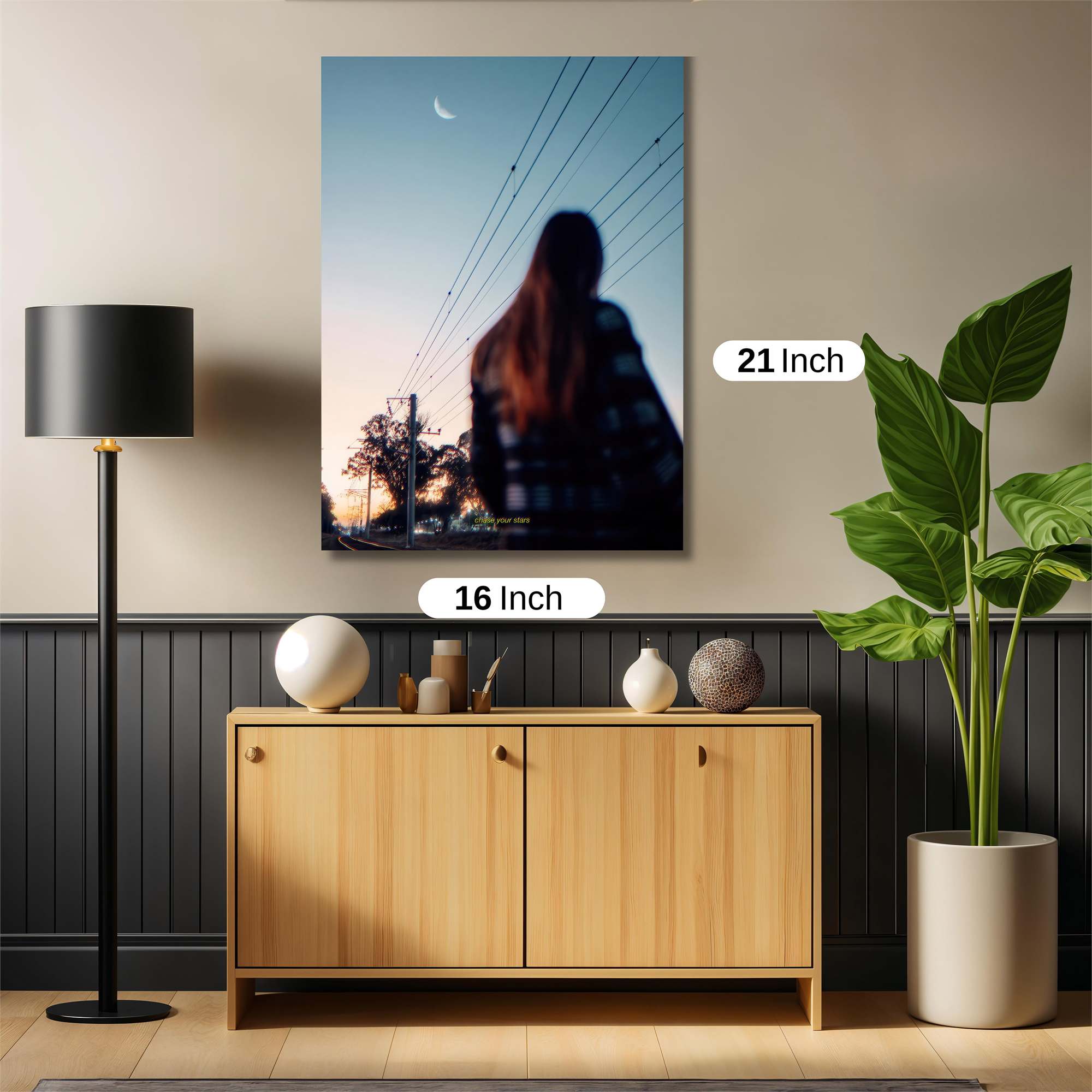 Moonlit Solitude Safe Wall Magnetic / M