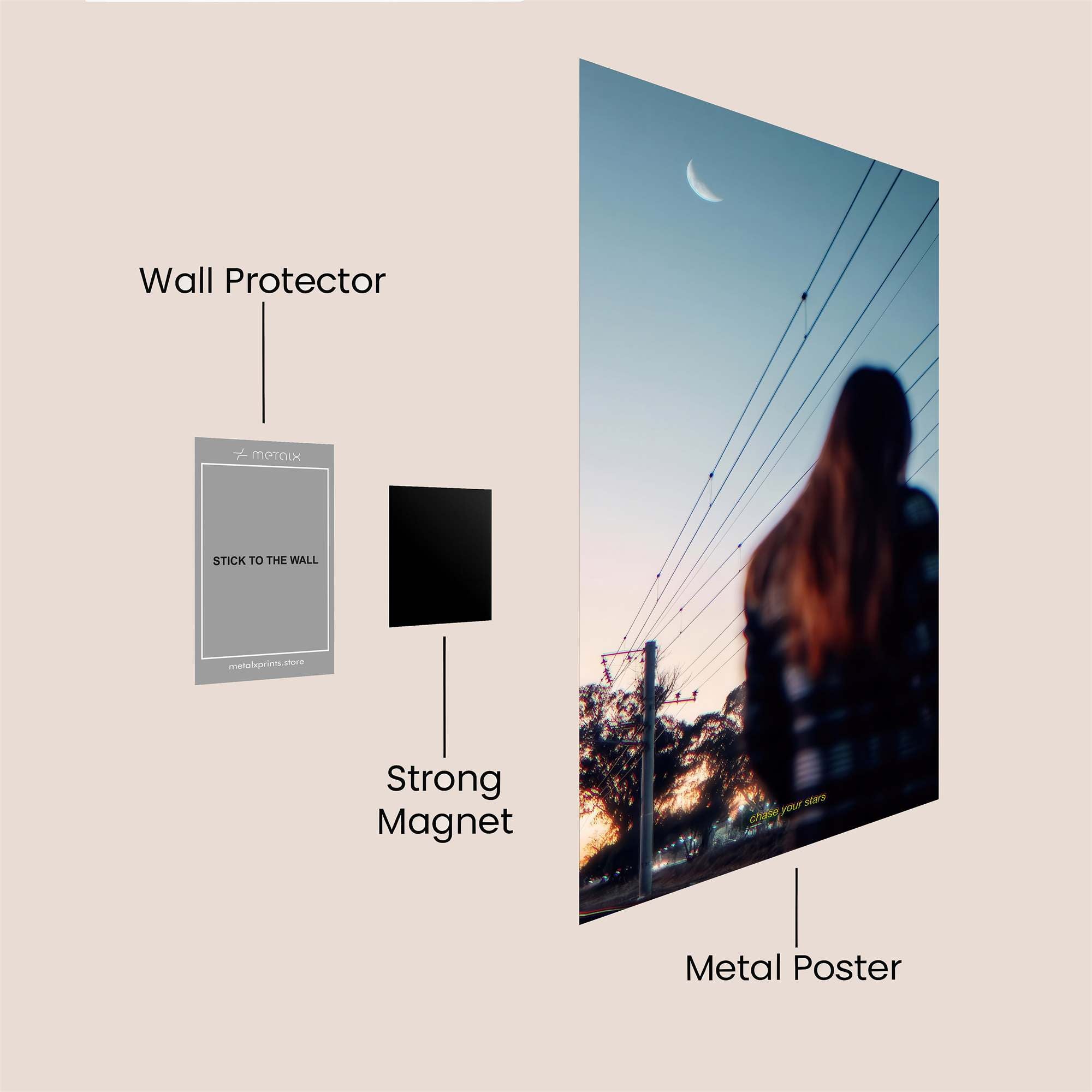 Moonlit Solitude Safe Wall Magnetic / M