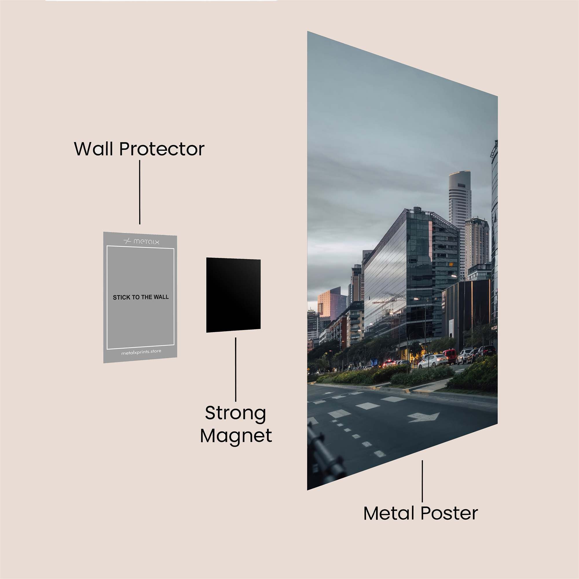Skyline Serenity Safe Wall Magnetic / M