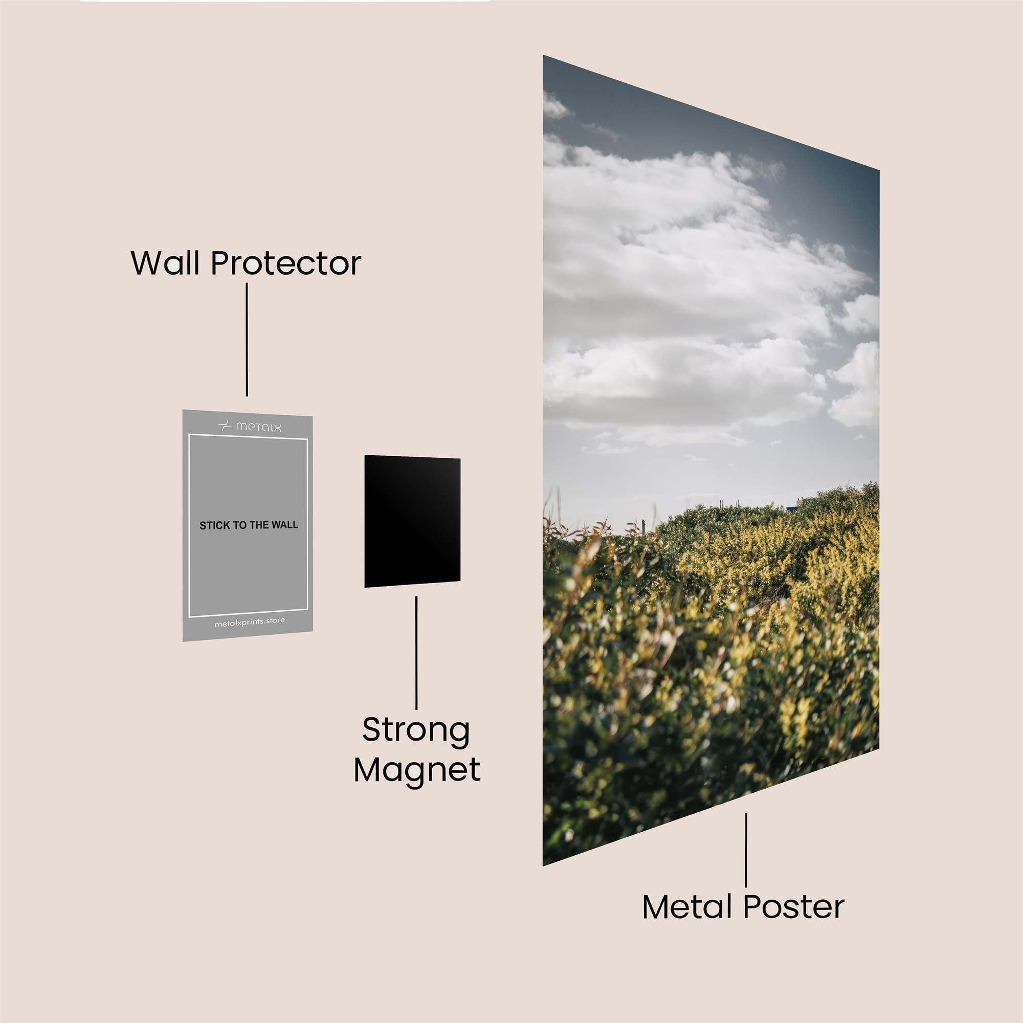 Nature'sWhisper Safe Wall Magnetic / M