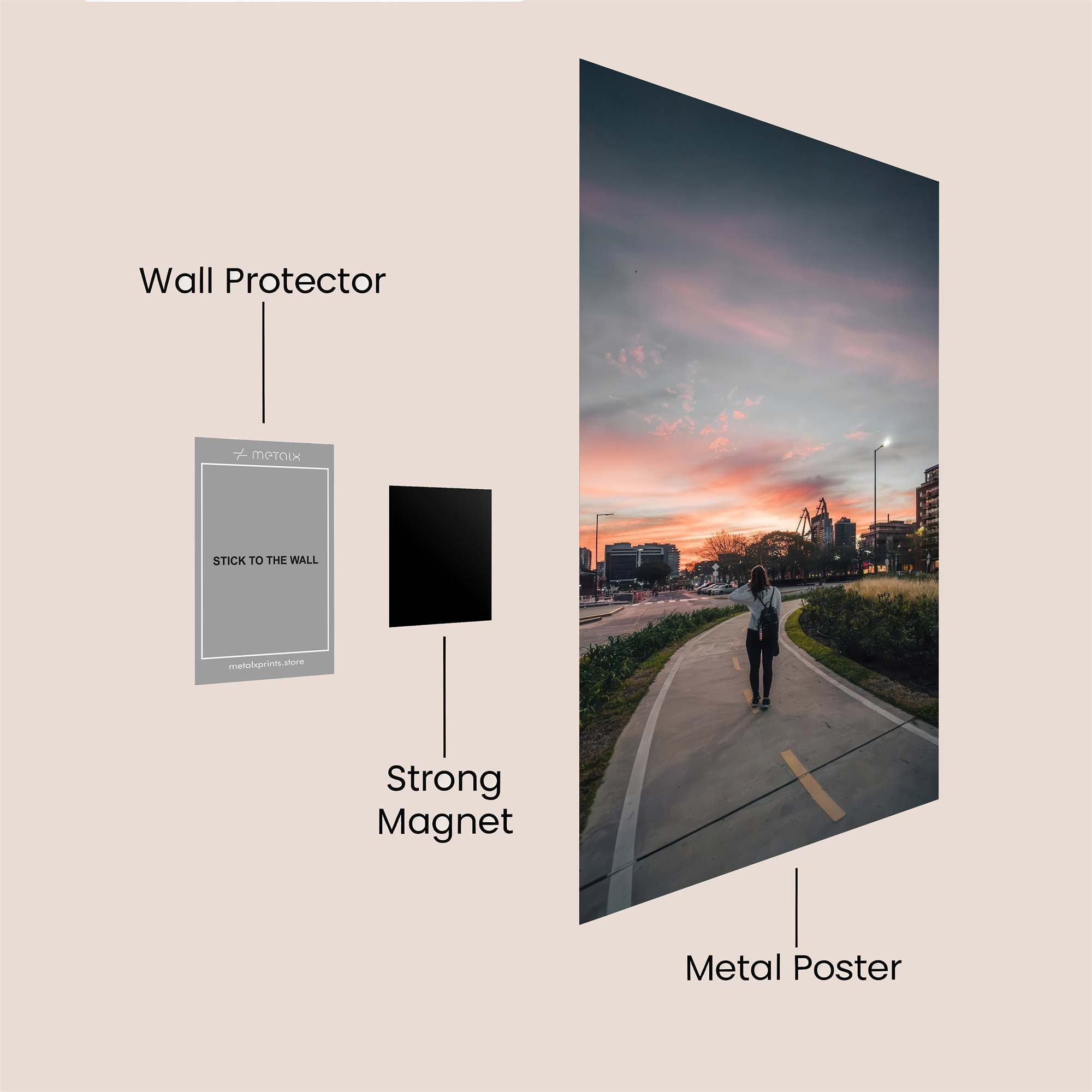 City Serenity Safe Wall Magnetic / M