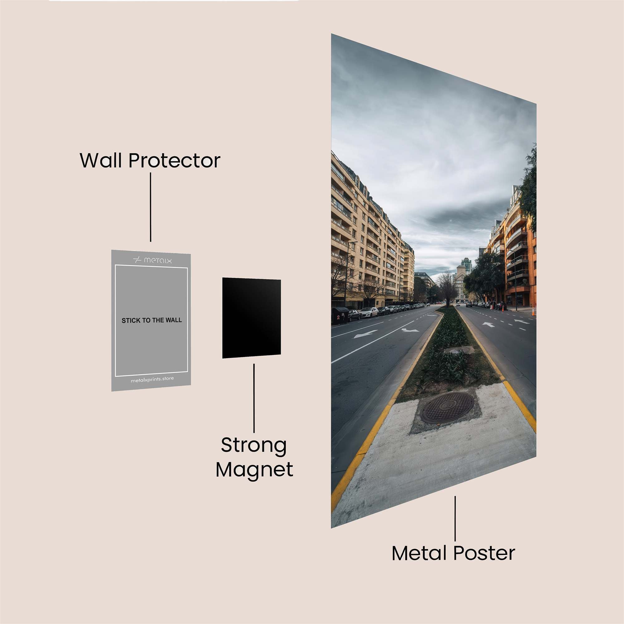 Urban Serenity Safe Wall Magnetic / M