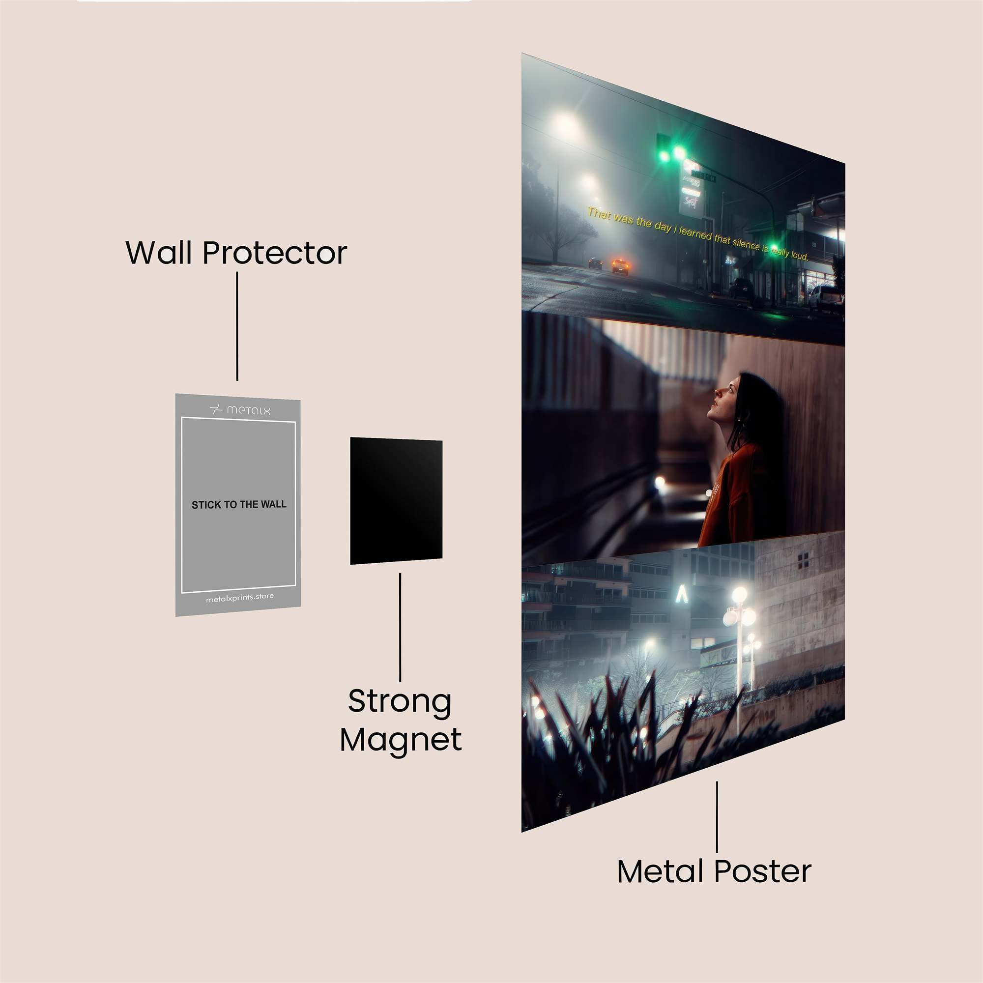Night Reflection Safe Wall Magnetic / M