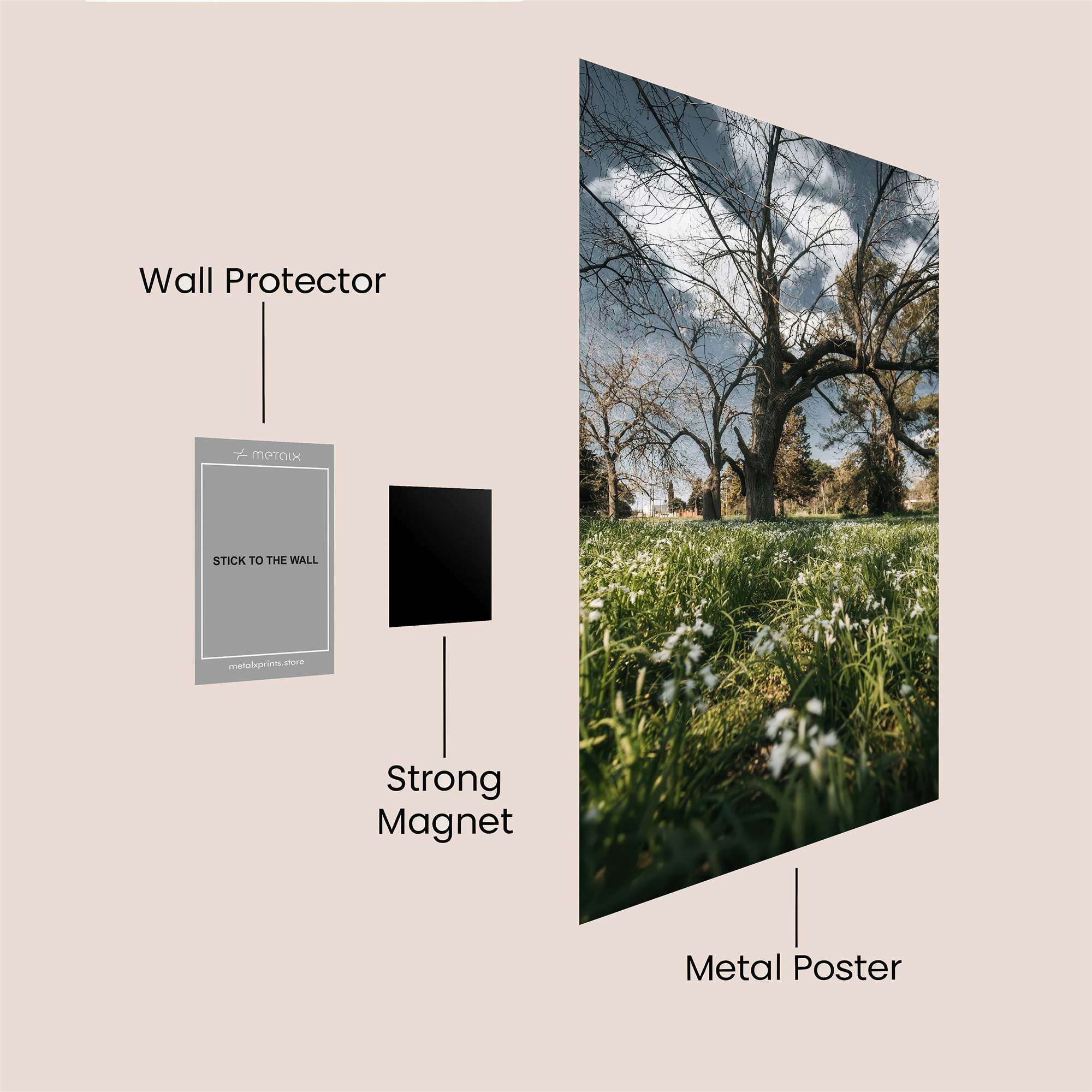 Blossom Serenity Safe Wall Magnetic / M