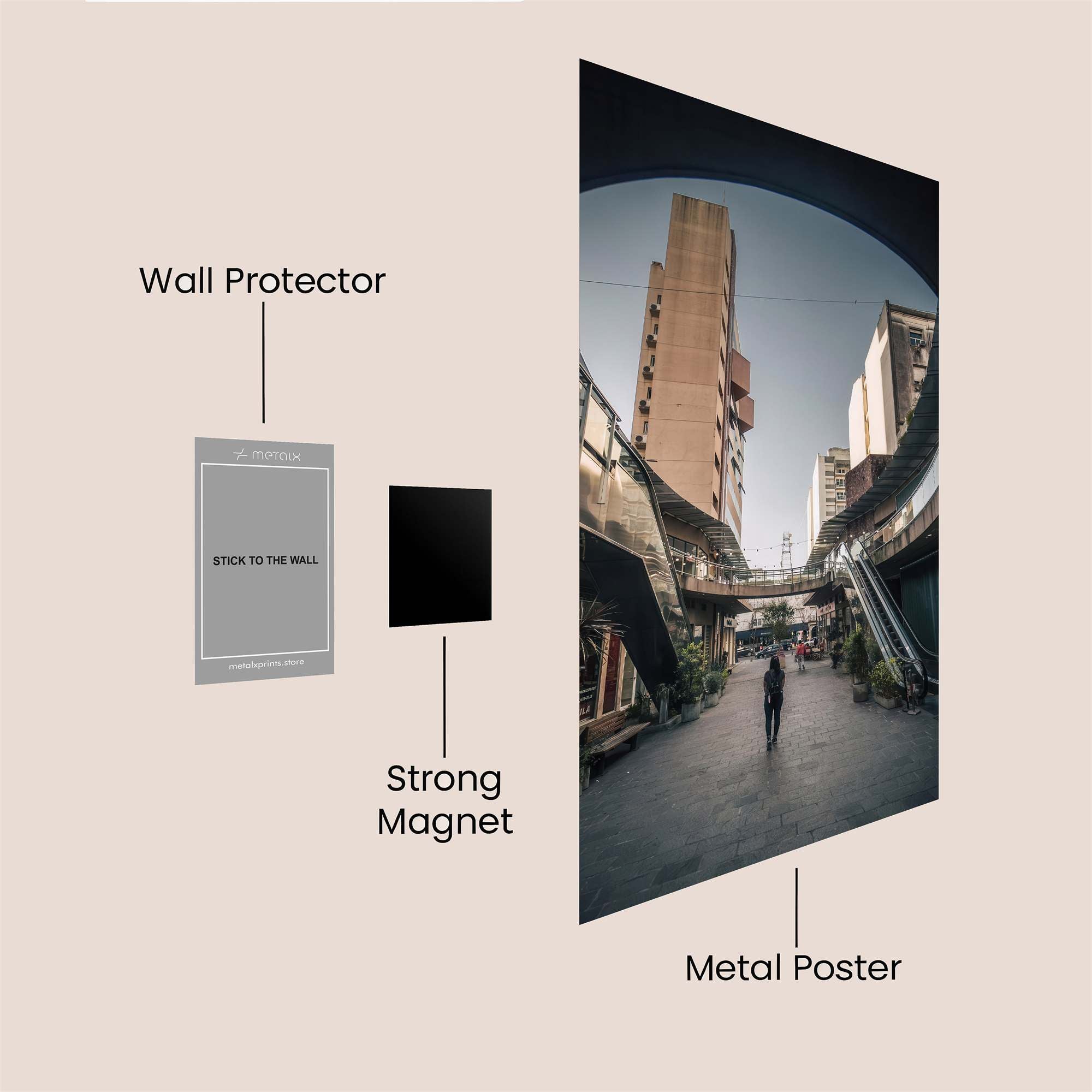 Urban Solitude Safe Wall Magnetic / M