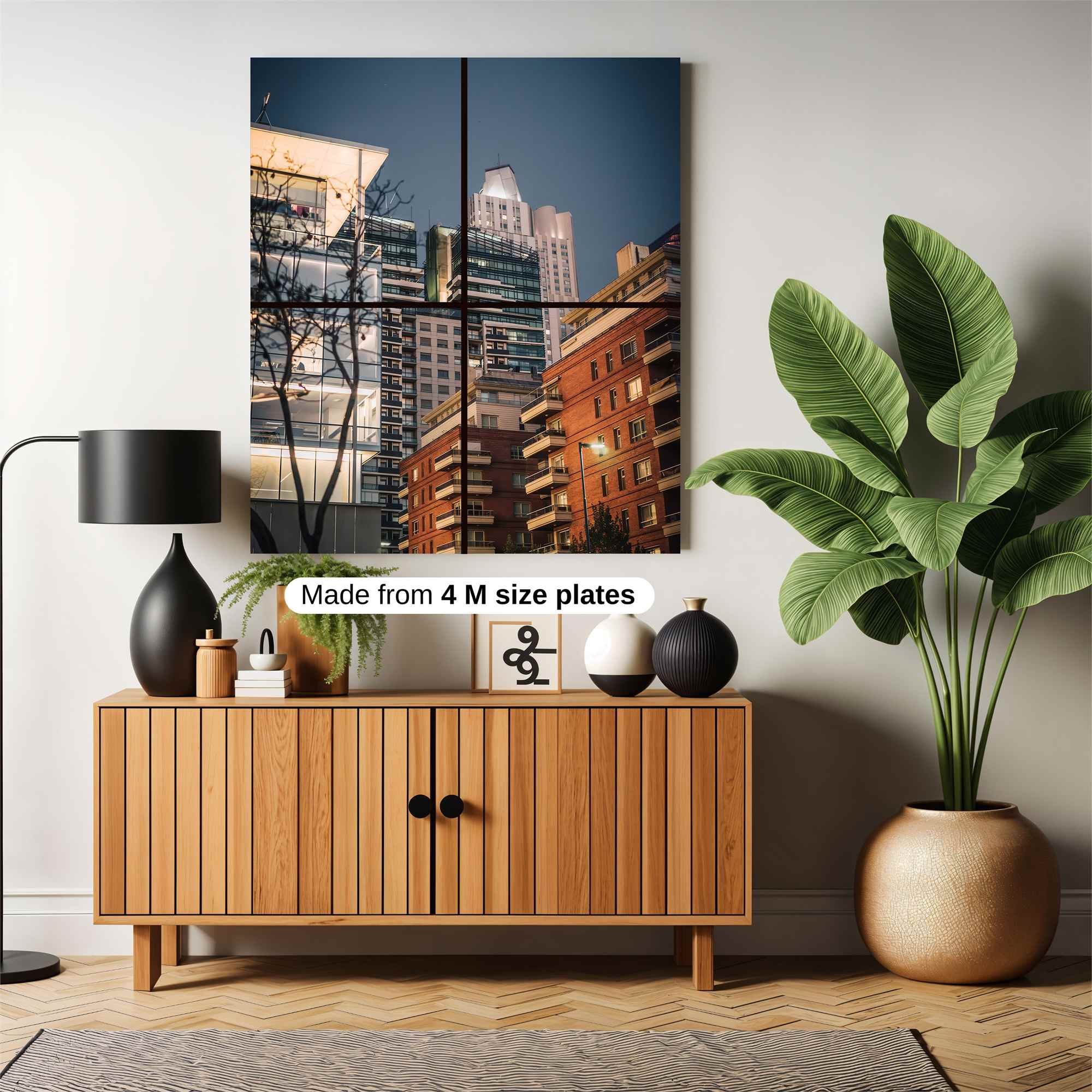 Cityscape Serenity Safe Wall Magnetic / M