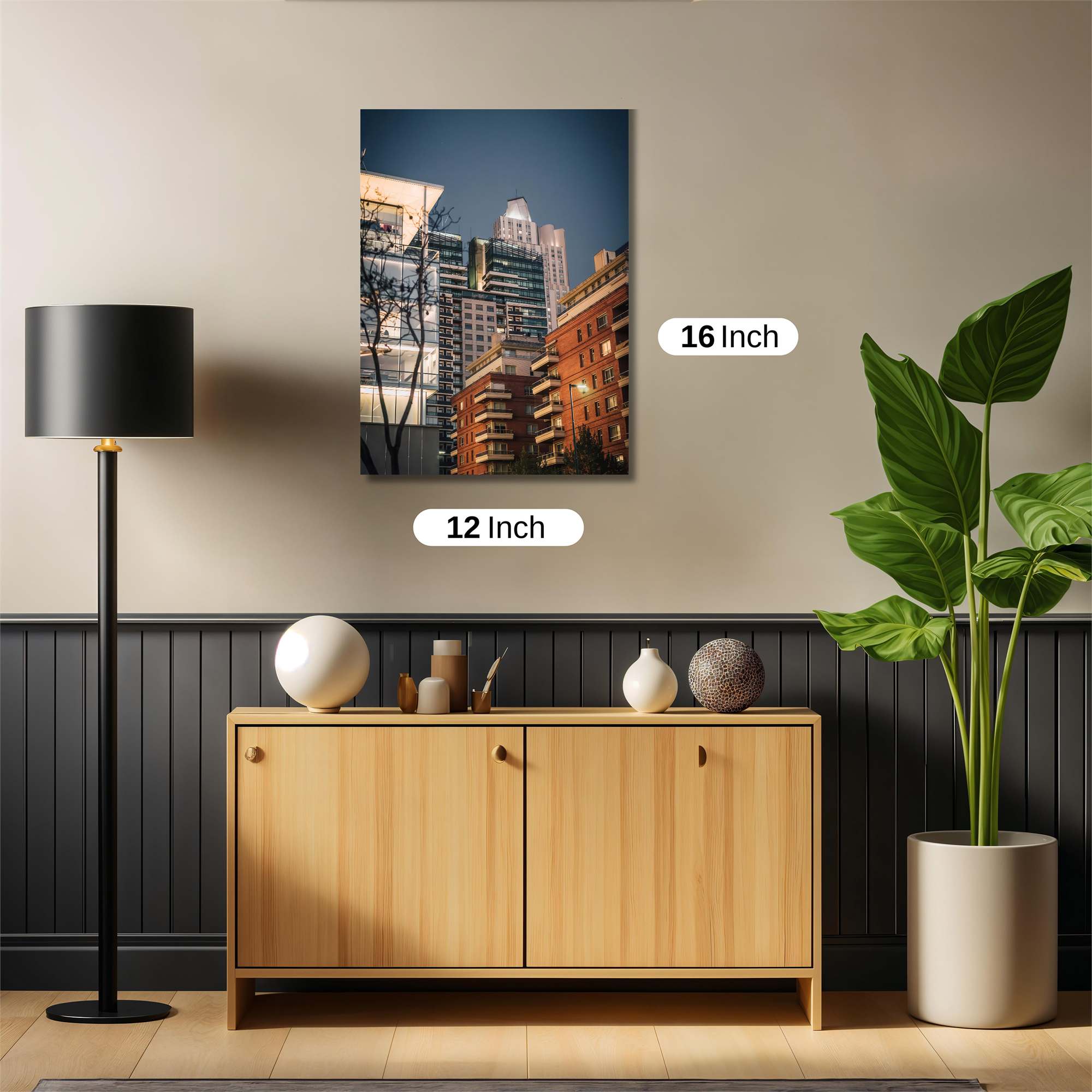 Cityscape Serenity Safe Wall Magnetic / M