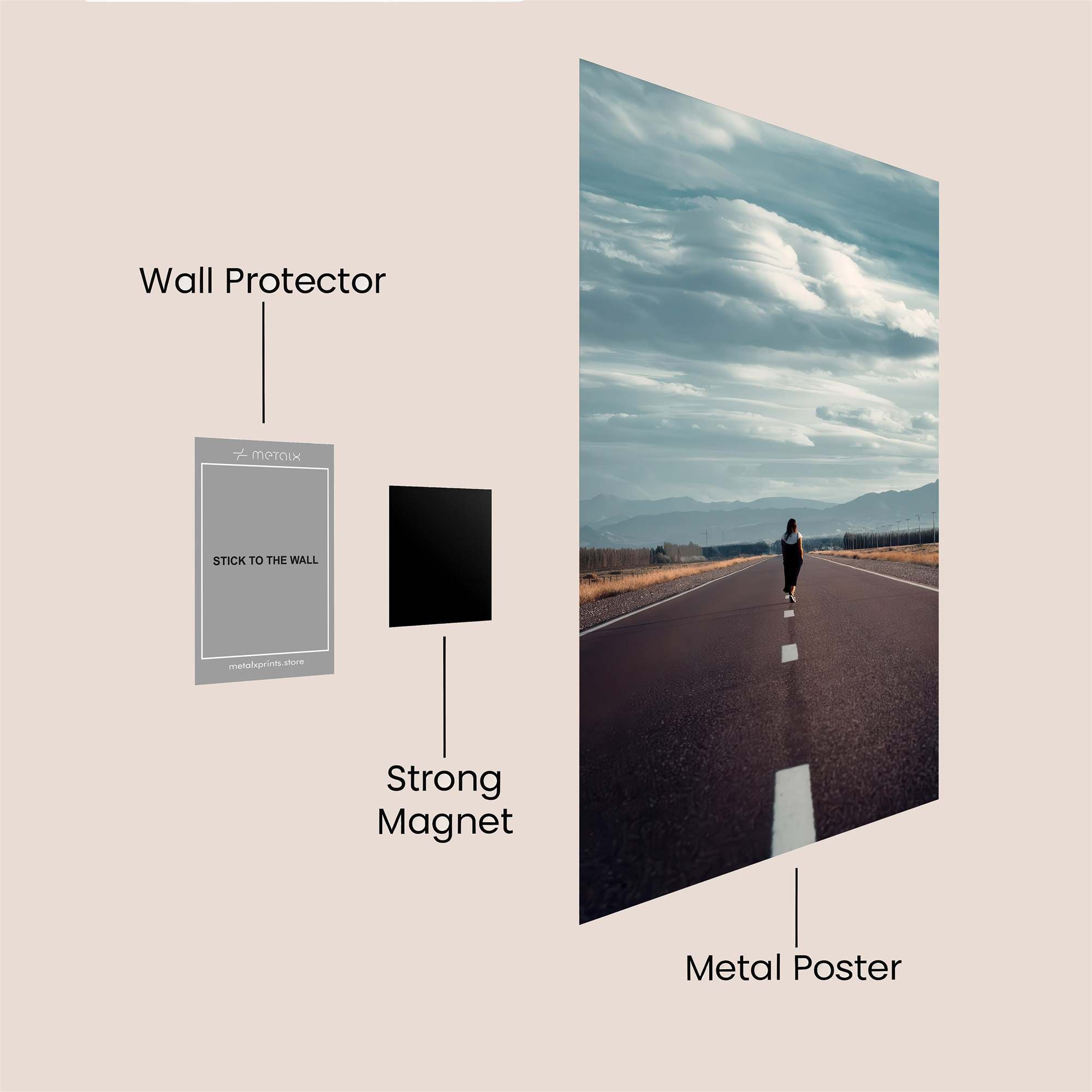 Journey Serene Safe Wall Magnetic / M