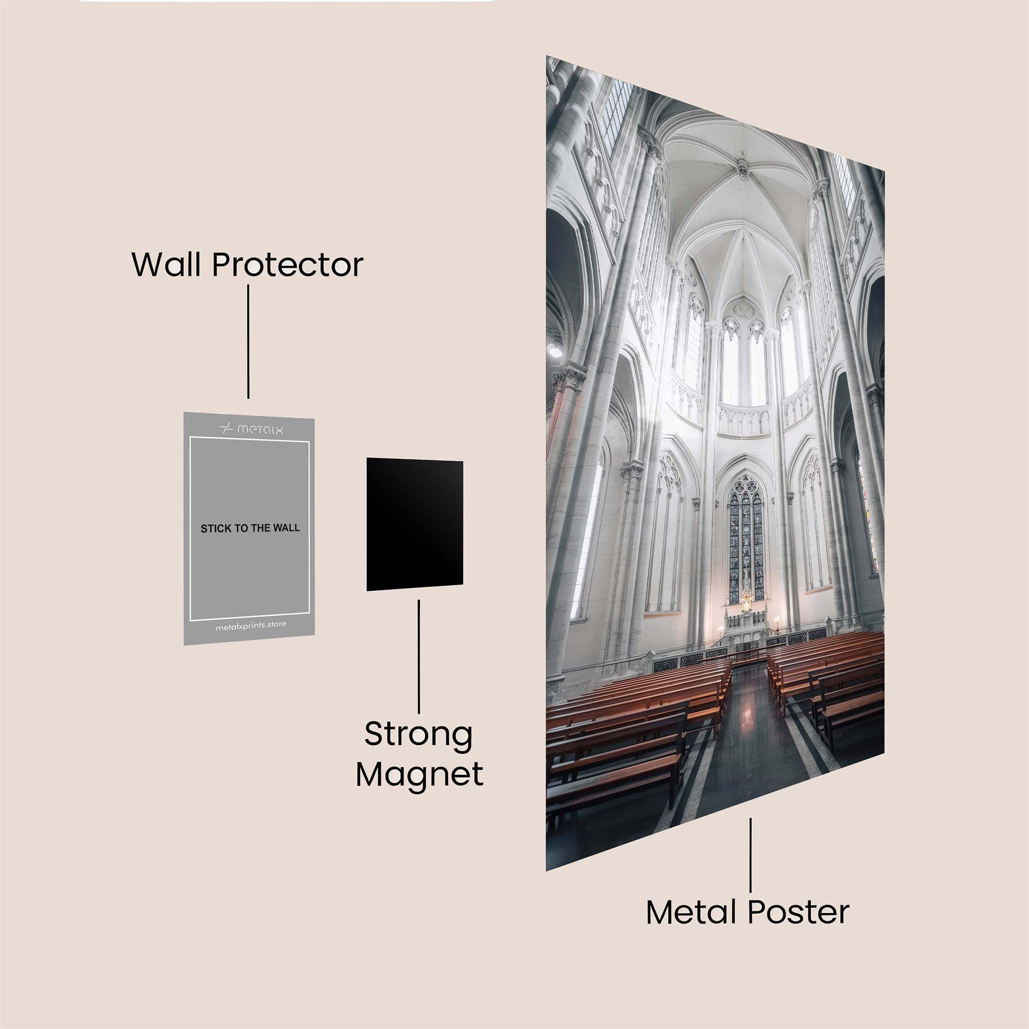 Cathedral Serenity Safe Wall Magnetic / M