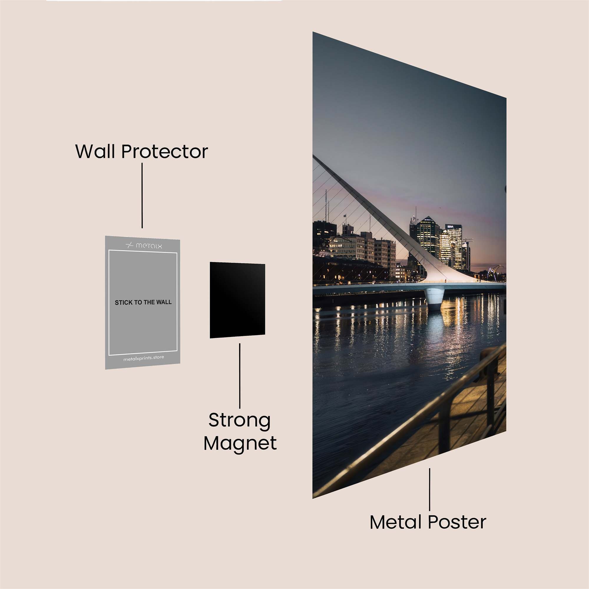 Puente Serene Safe Wall Magnetic / M