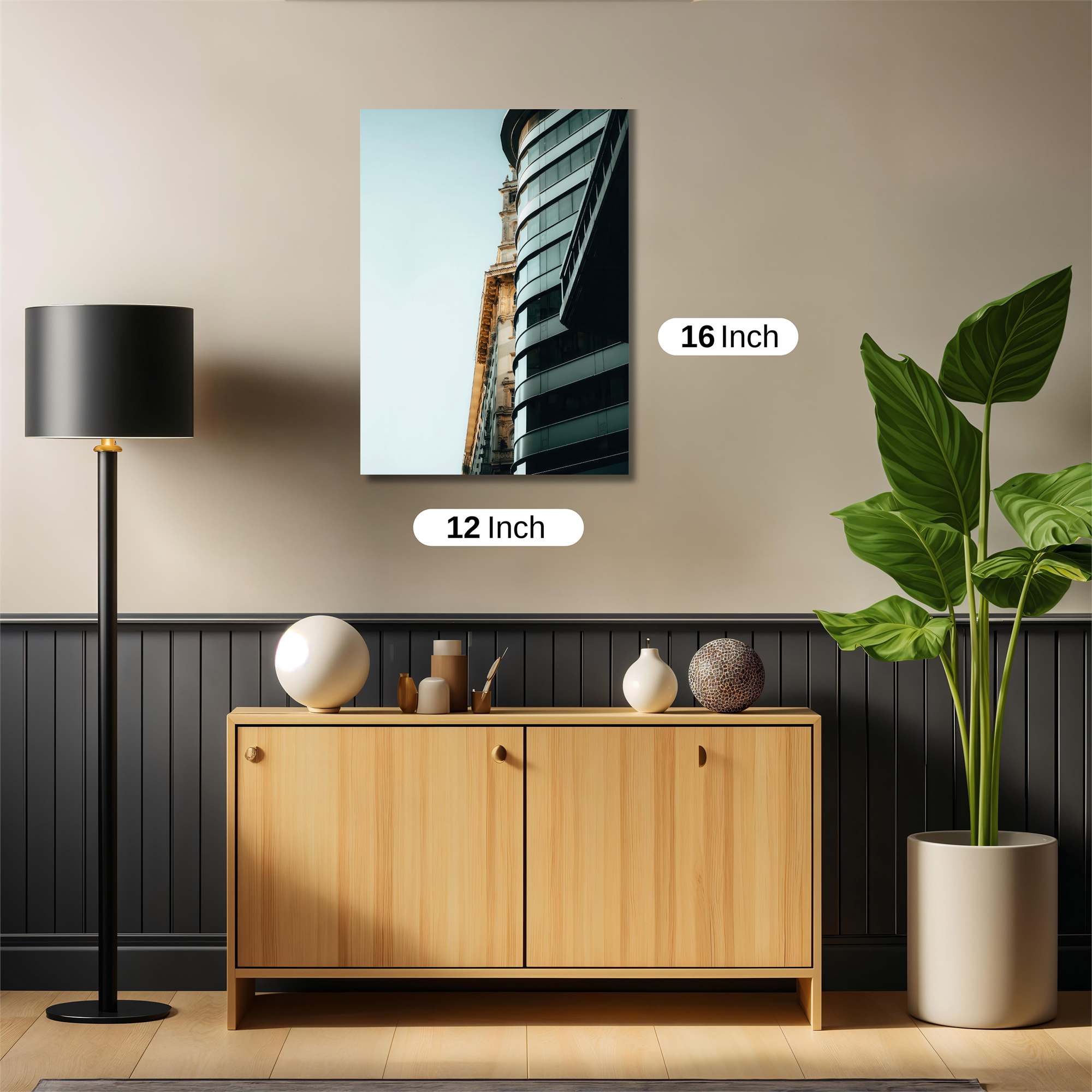 Skyscraper Serenity Safe Wall Magnetic / M