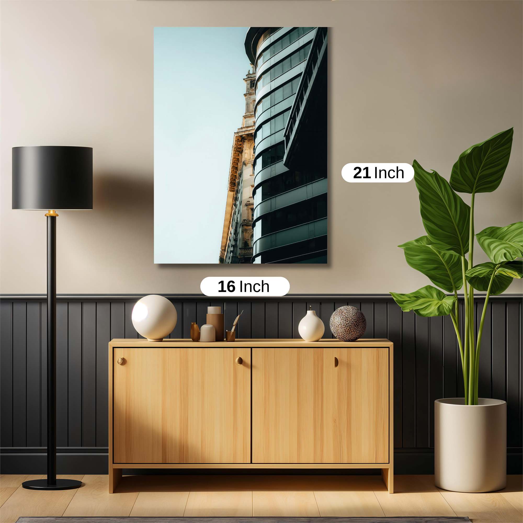 Skyscraper Serenity Safe Wall Magnetic / M