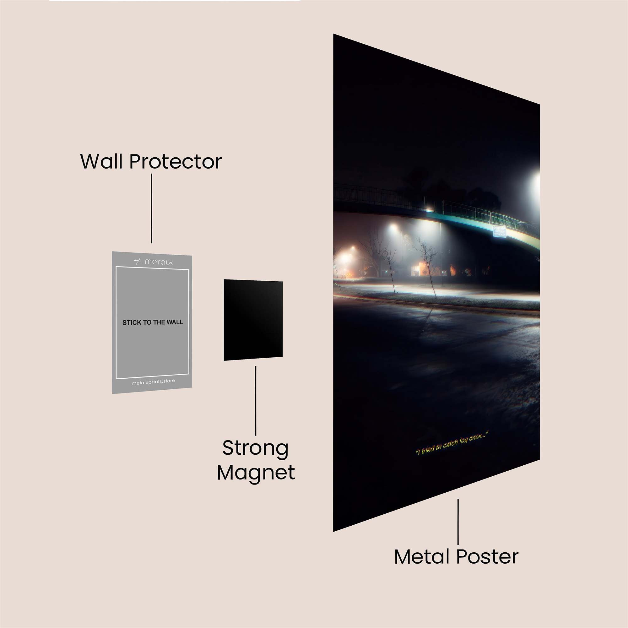 Night Whisper Safe Wall Magnetic / M