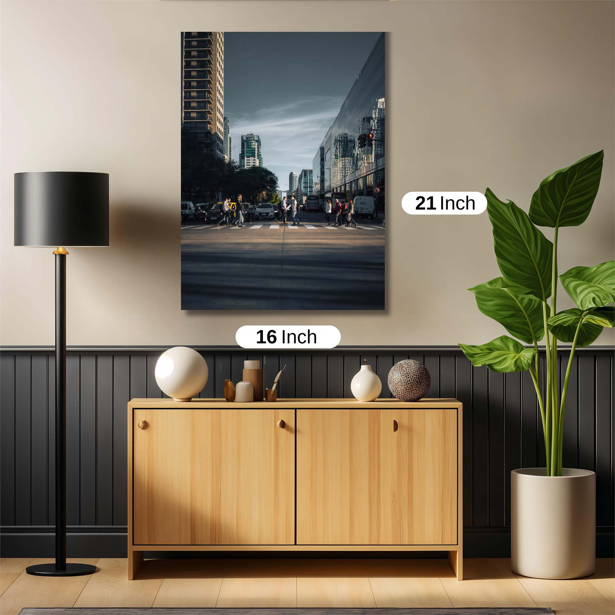 Cityscape Serenity Safe Wall Magnetic / M