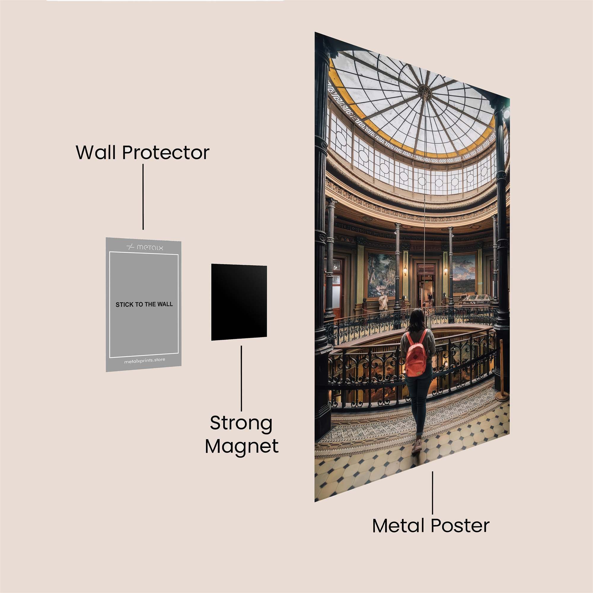 Library Serenity Safe Wall Magnetic / M