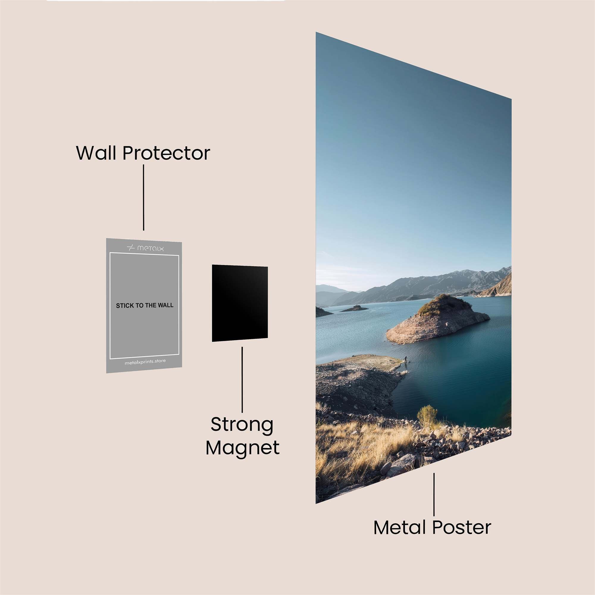 Island Serenity Safe Wall Magnetic / M