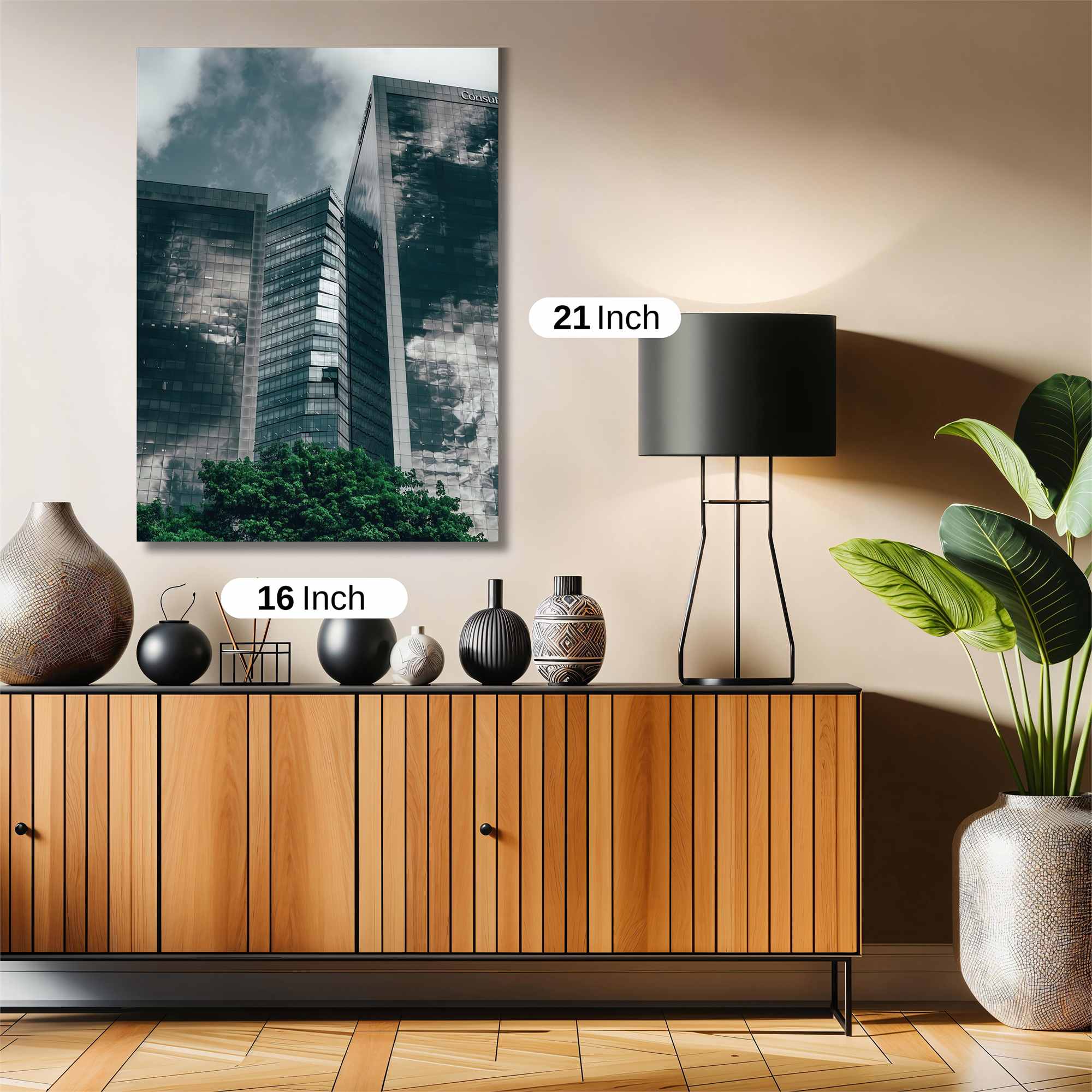 Skyscraper Gloom Safe Wall Magnetic / M