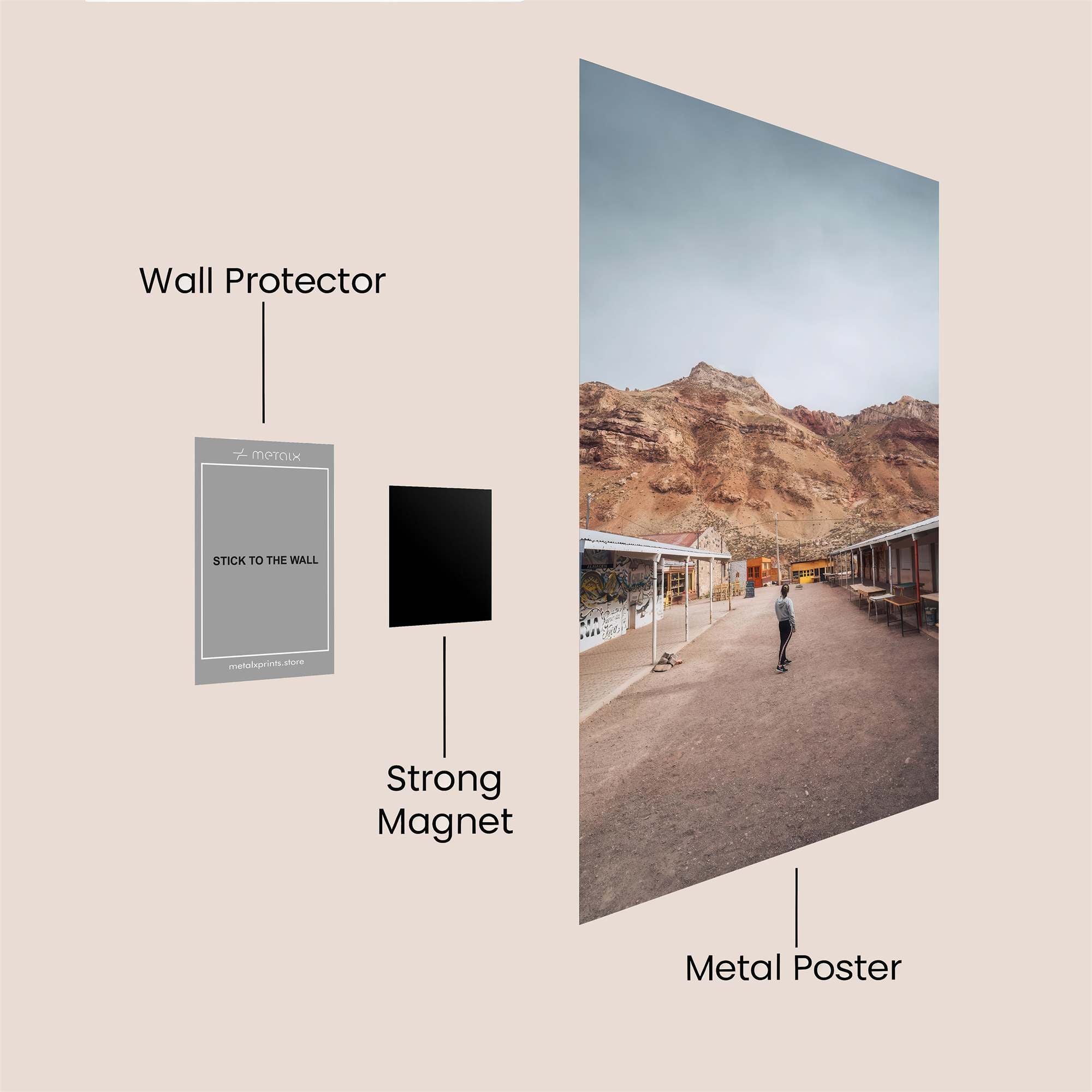 Canyon Solitude Safe Wall Magnetic / M