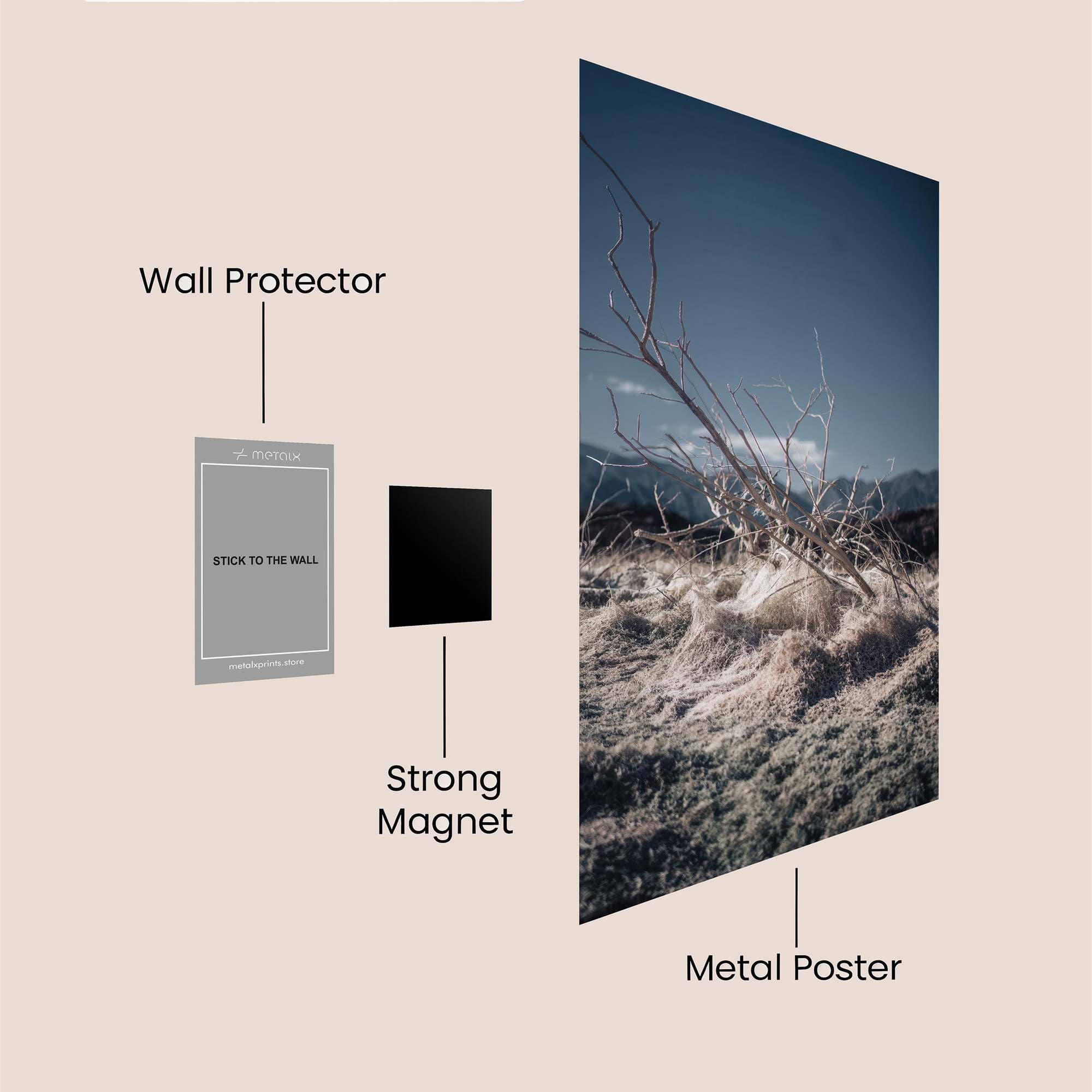 Barren Solitude Safe Wall Magnetic / M