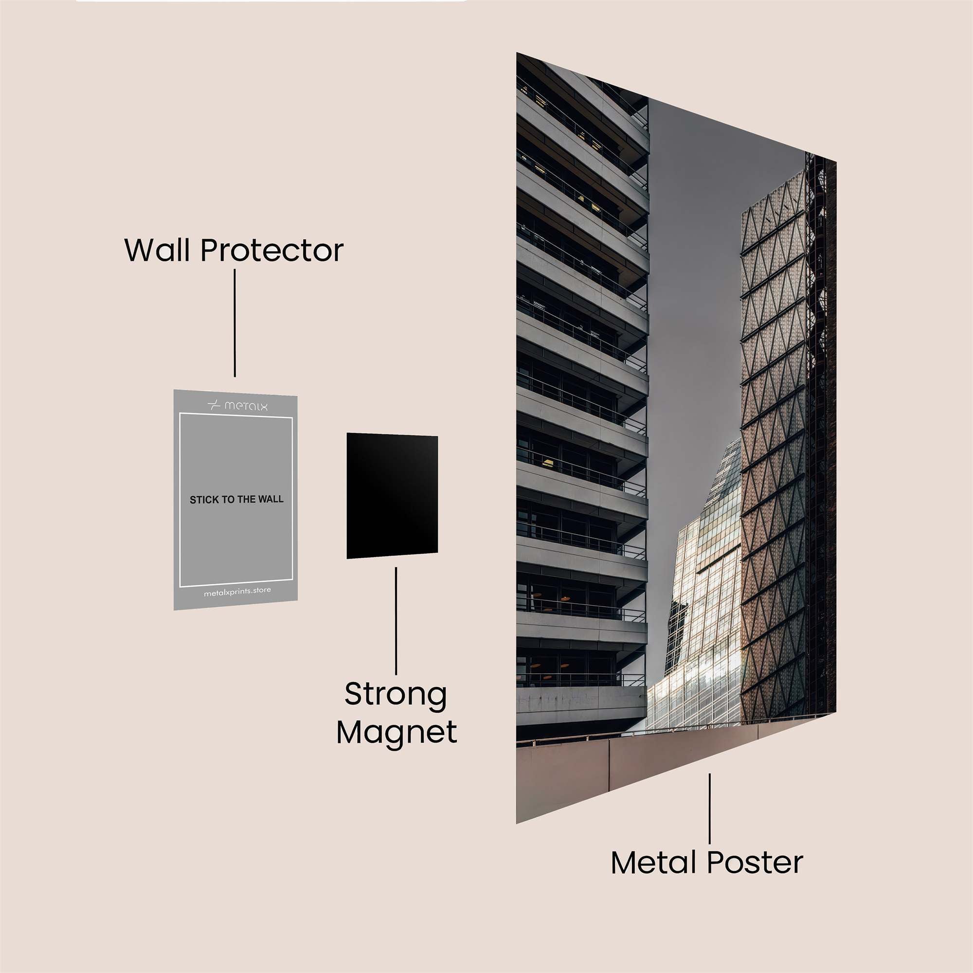 City Contrast Safe Wall Magnetic / M