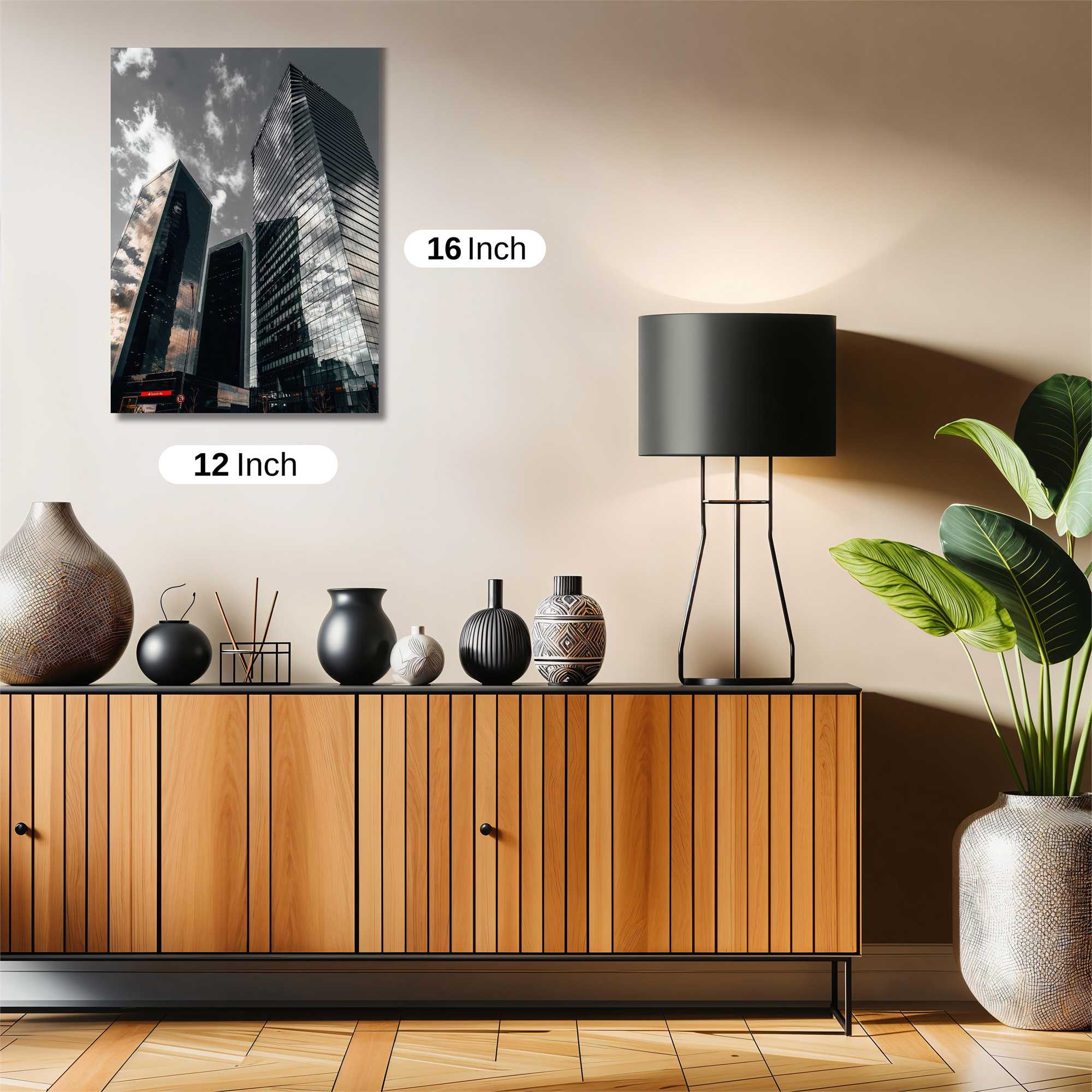 Skyscraper Serenity Safe Wall Magnetic / M
