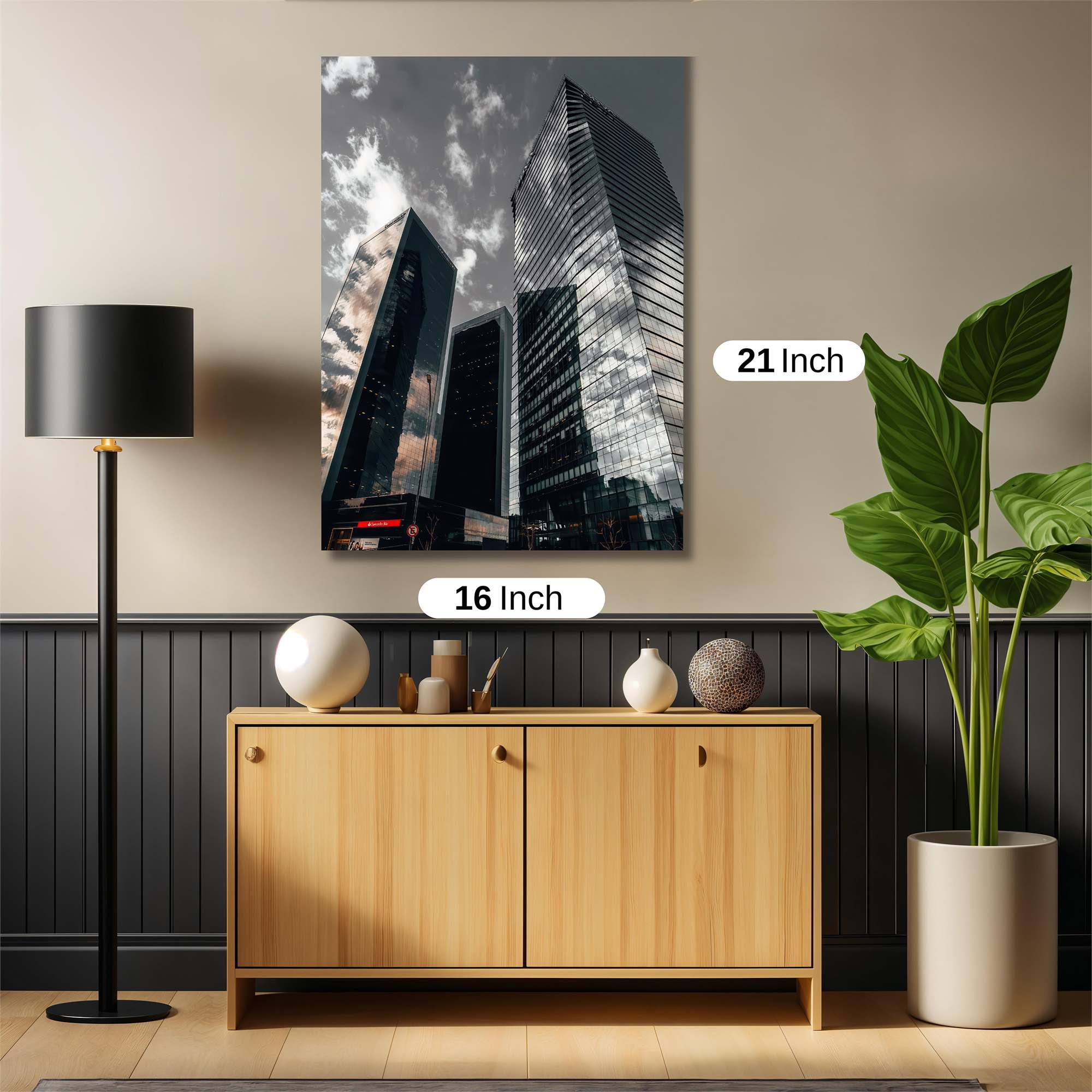 Skyscraper Serenity Safe Wall Magnetic / M