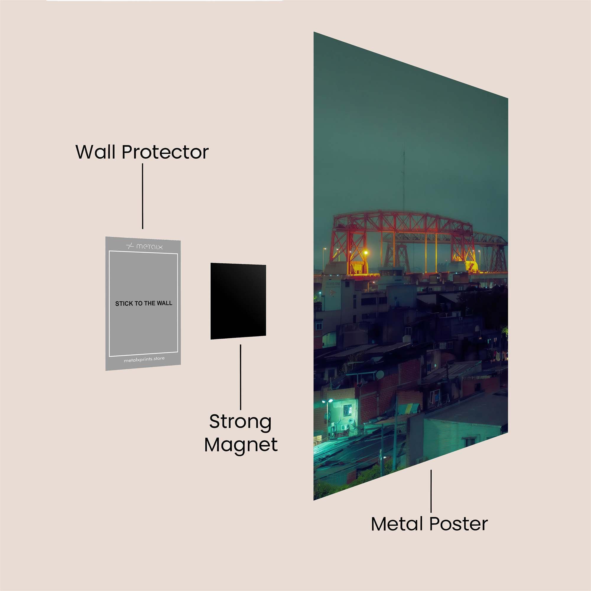 Bridge Twilight Safe Wall Magnetic / M