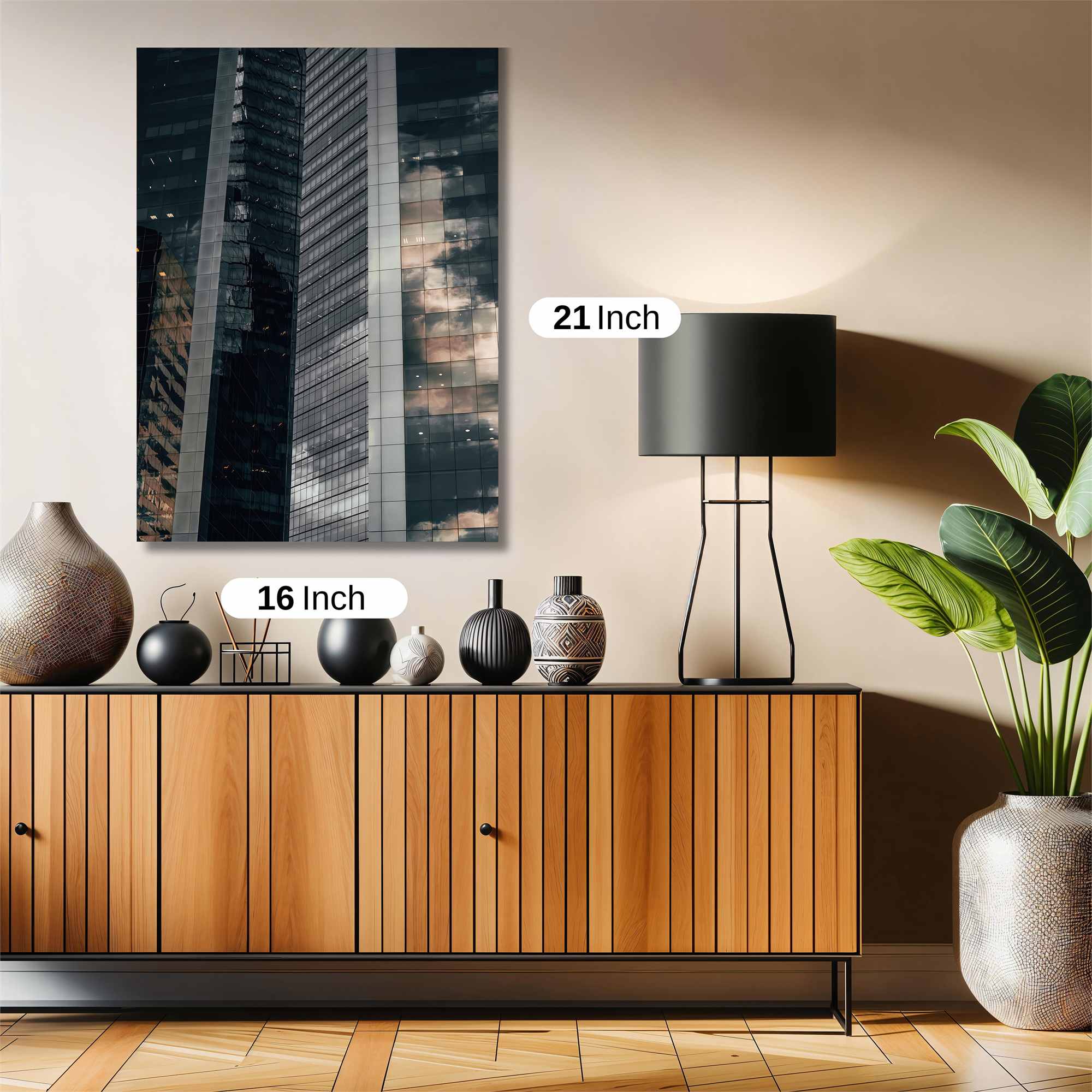 Skyscraper Serenity Safe Wall Magnetic / M