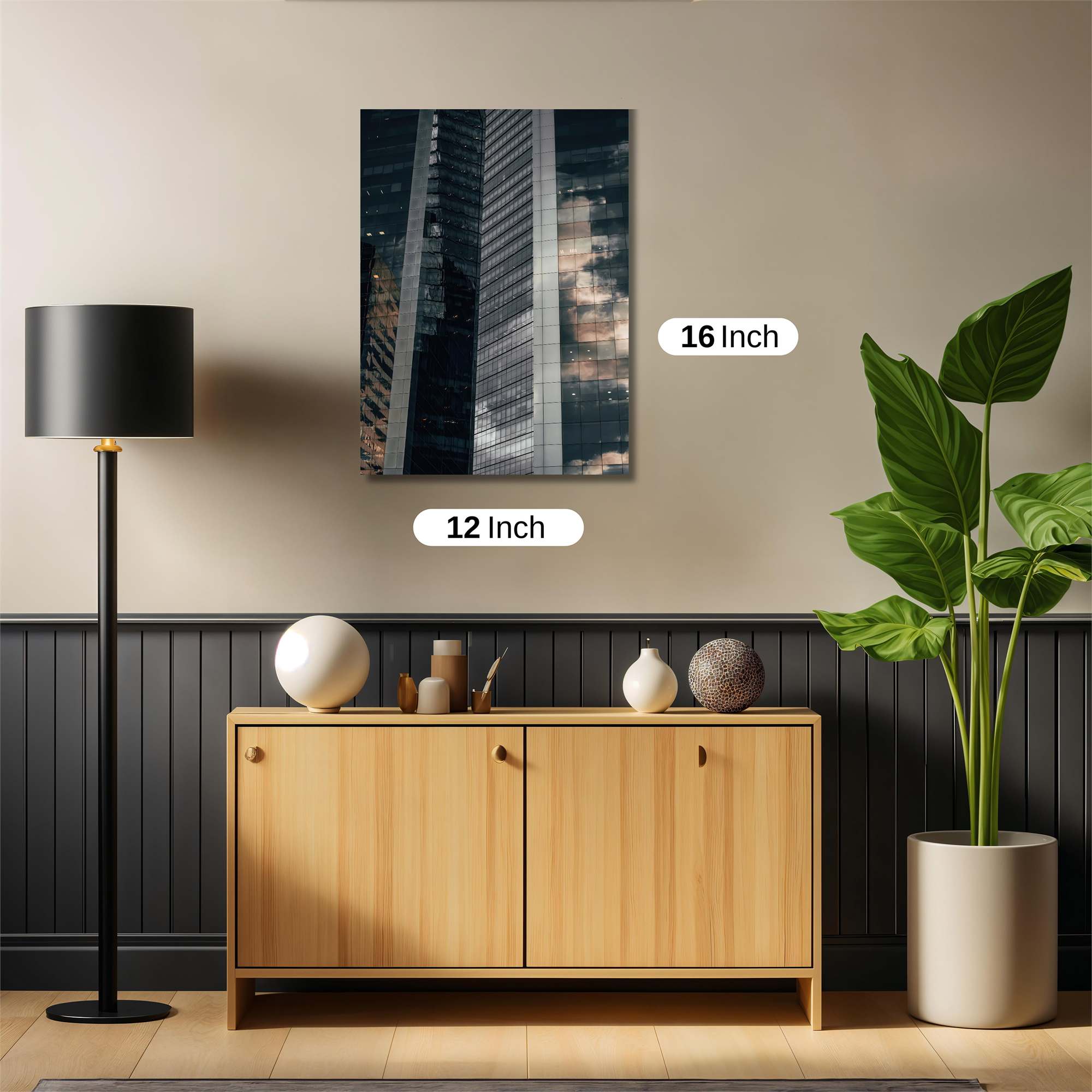 Skyscraper Serenity Safe Wall Magnetic / M