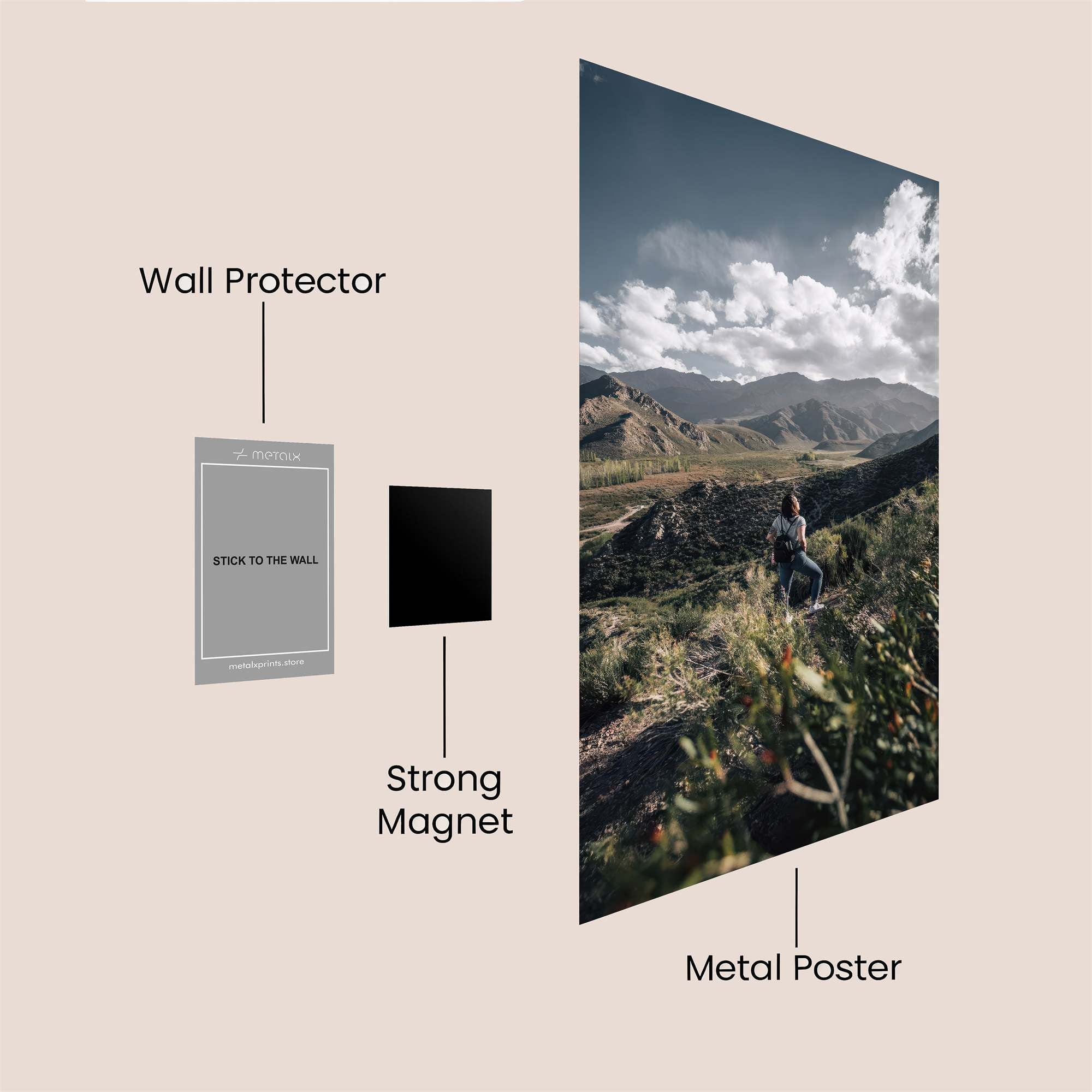 Vista Serene Safe Wall Magnetic / M
