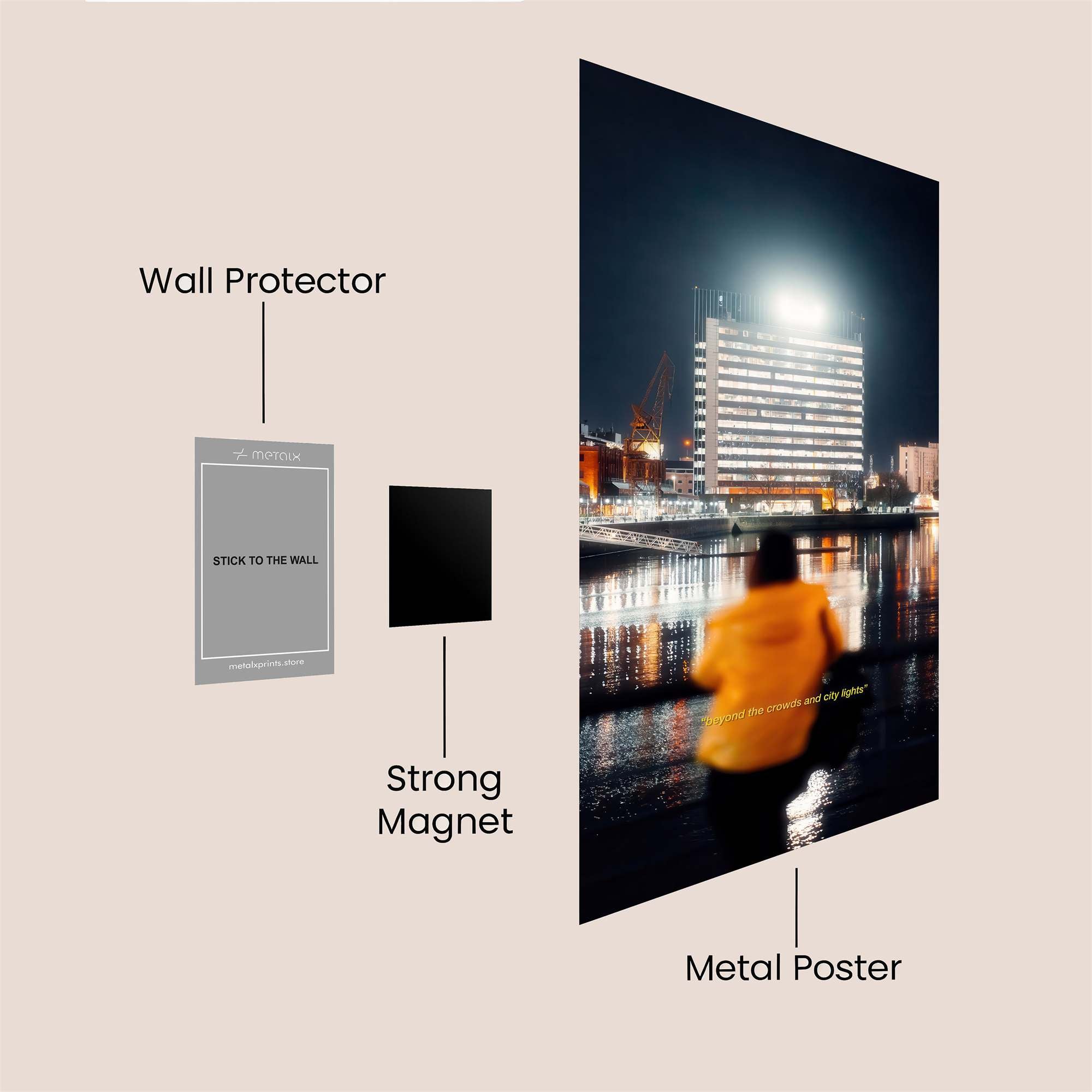 City Glow Safe Wall Magnetic / M