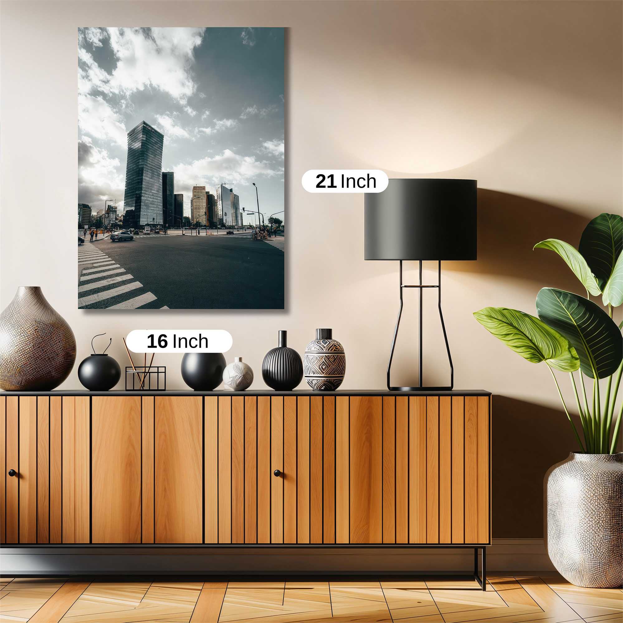 Skyscraper Serenity Safe Wall Magnetic / M