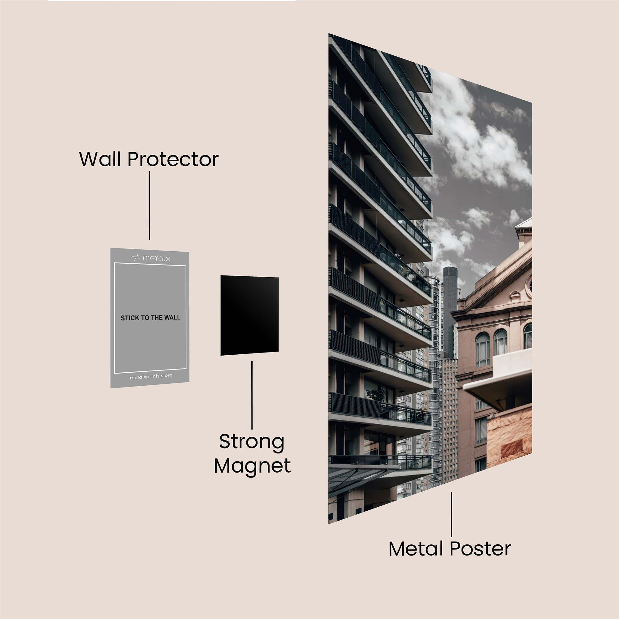Urban Contrast Safe Wall Magnetic / M