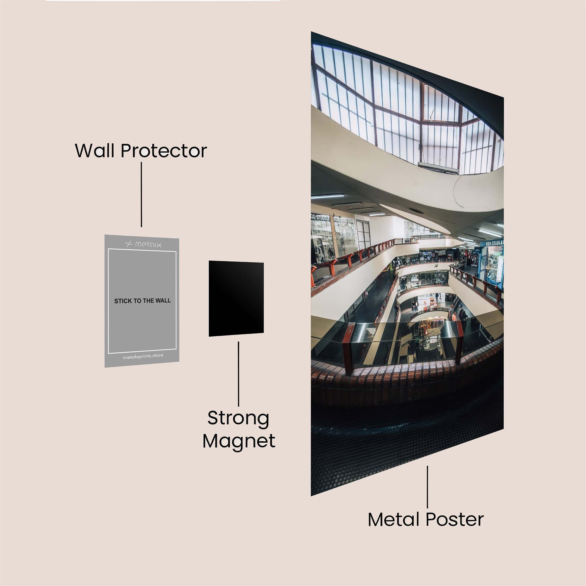 Mall Whirl Safe Wall Magnetic / M