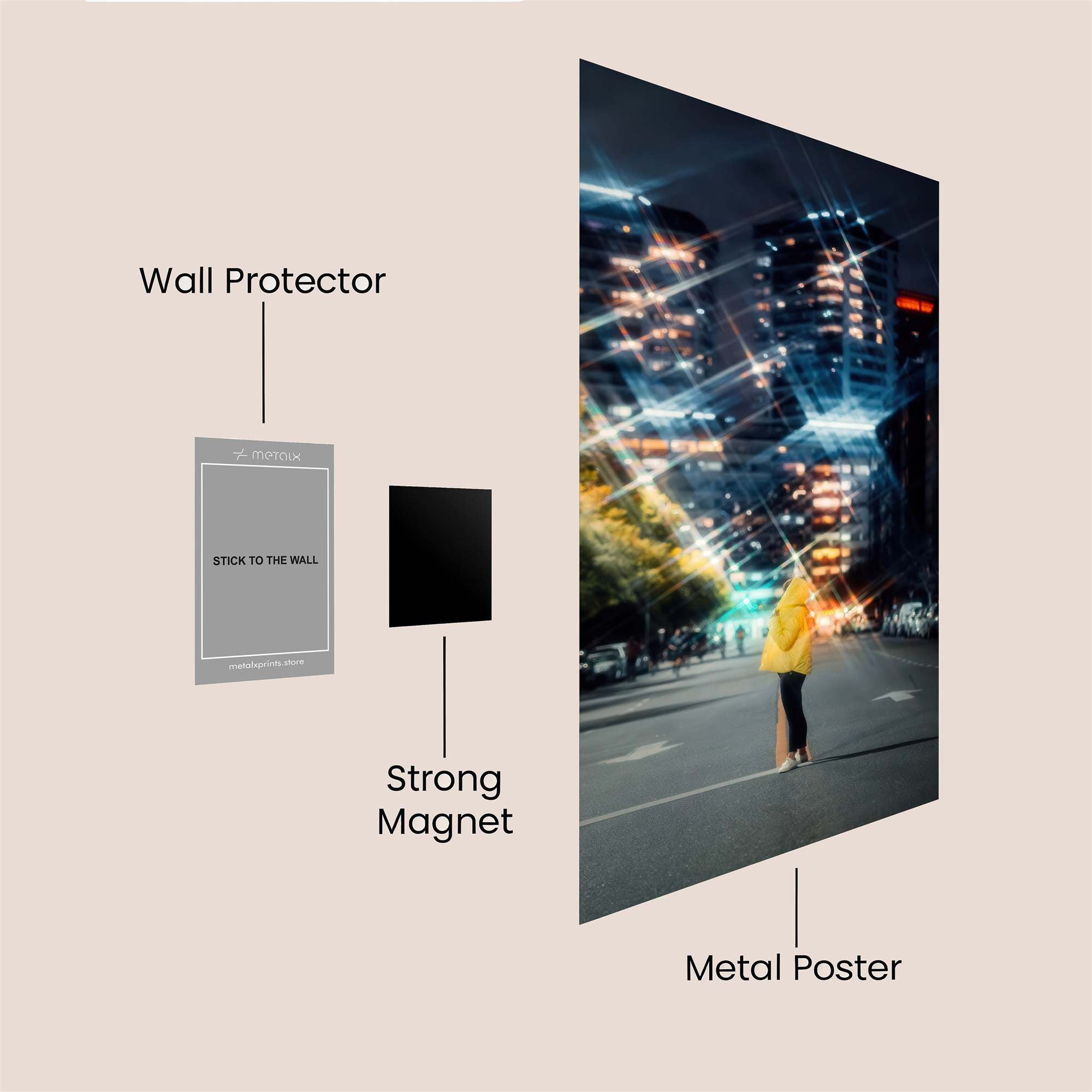 City Glow Safe Wall Magnetic / M